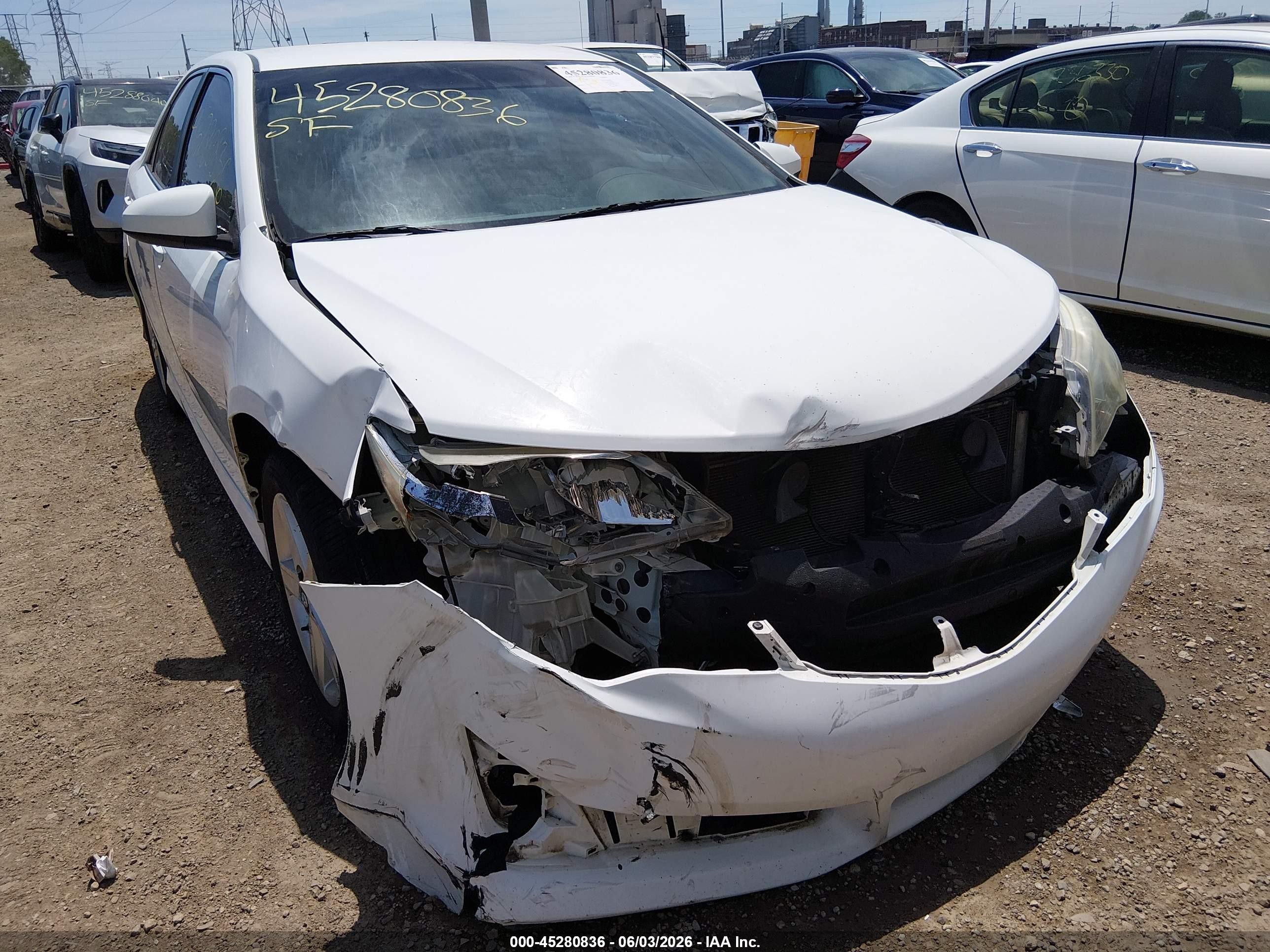 2013 Toyota Camry Se White vin: 4T1BF1FK4DU668917