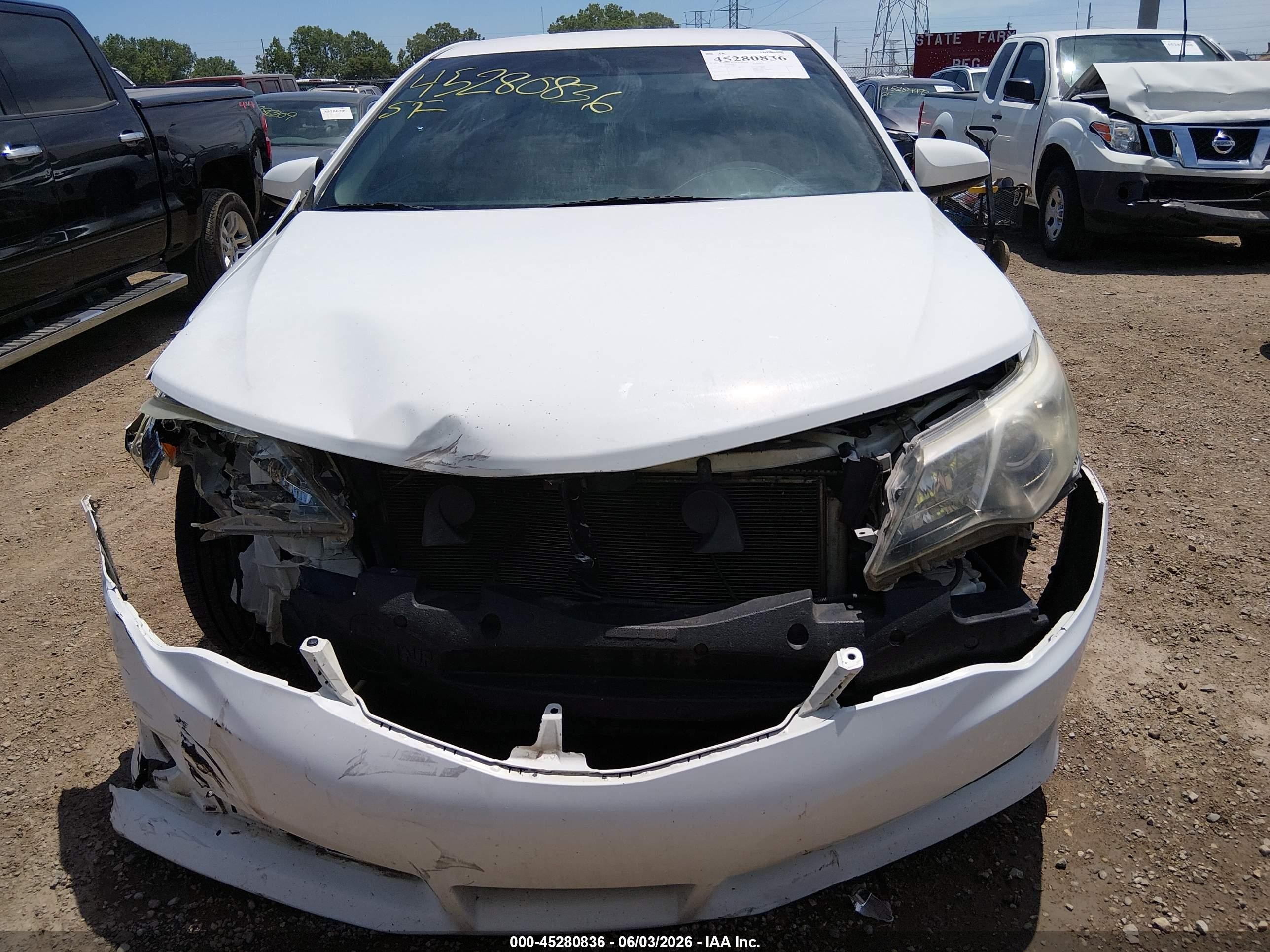 2013 Toyota Camry Se White vin: 4T1BF1FK4DU668917