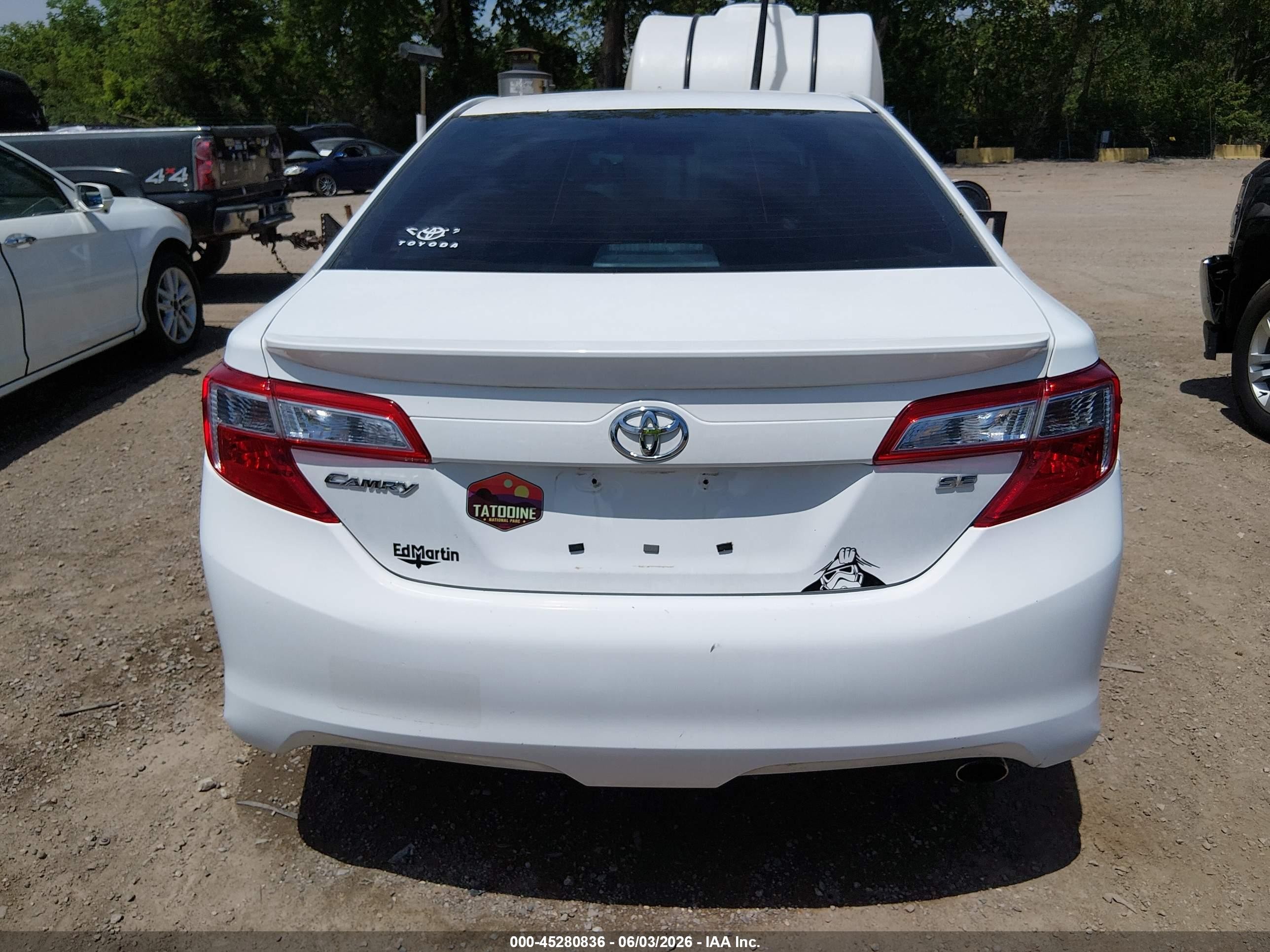 2013 Toyota Camry Se White vin: 4T1BF1FK4DU668917