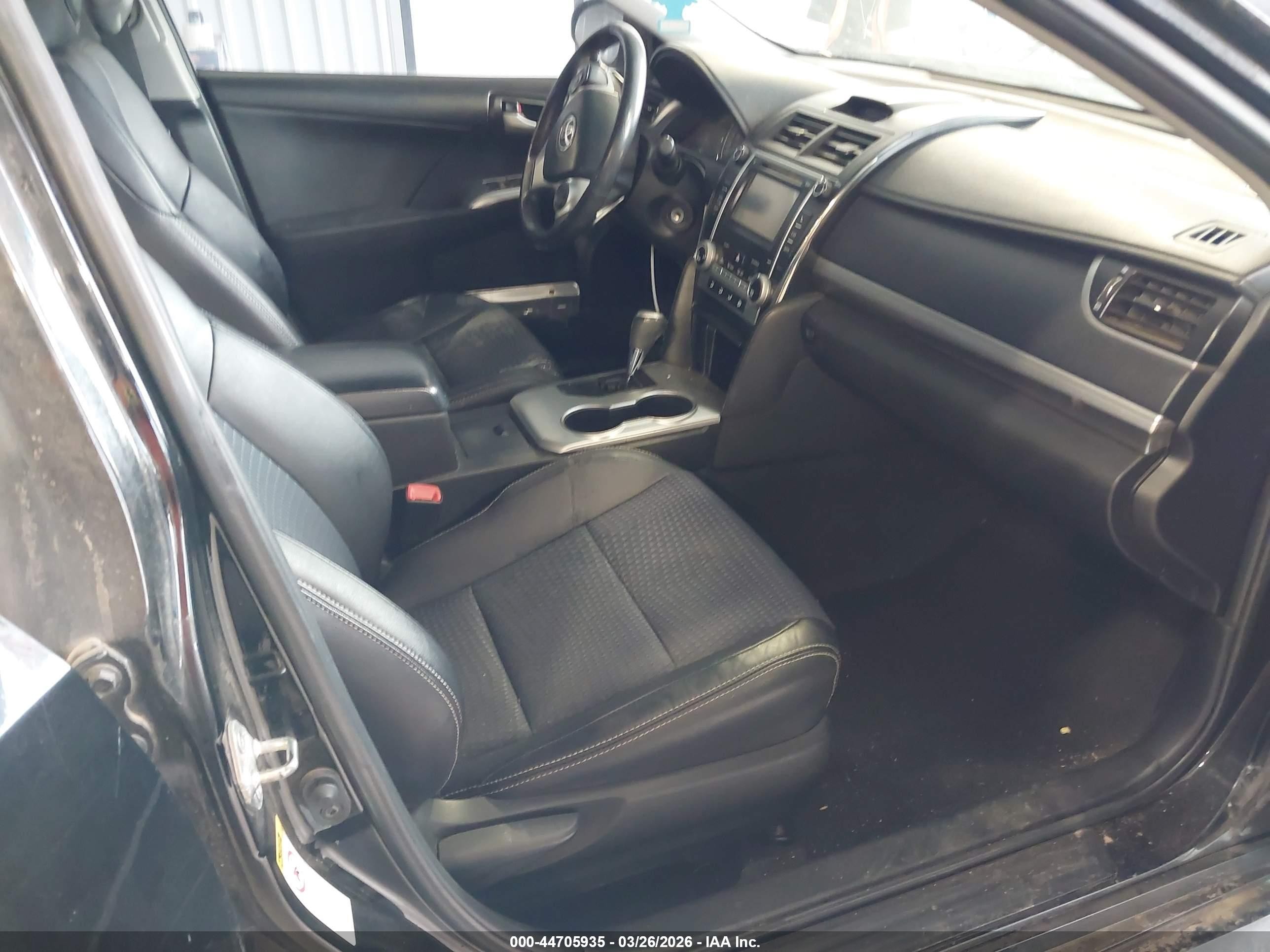 2013 Toyota Camry L/se/le/xle Black vin: 4T1BF1FK4DU687497