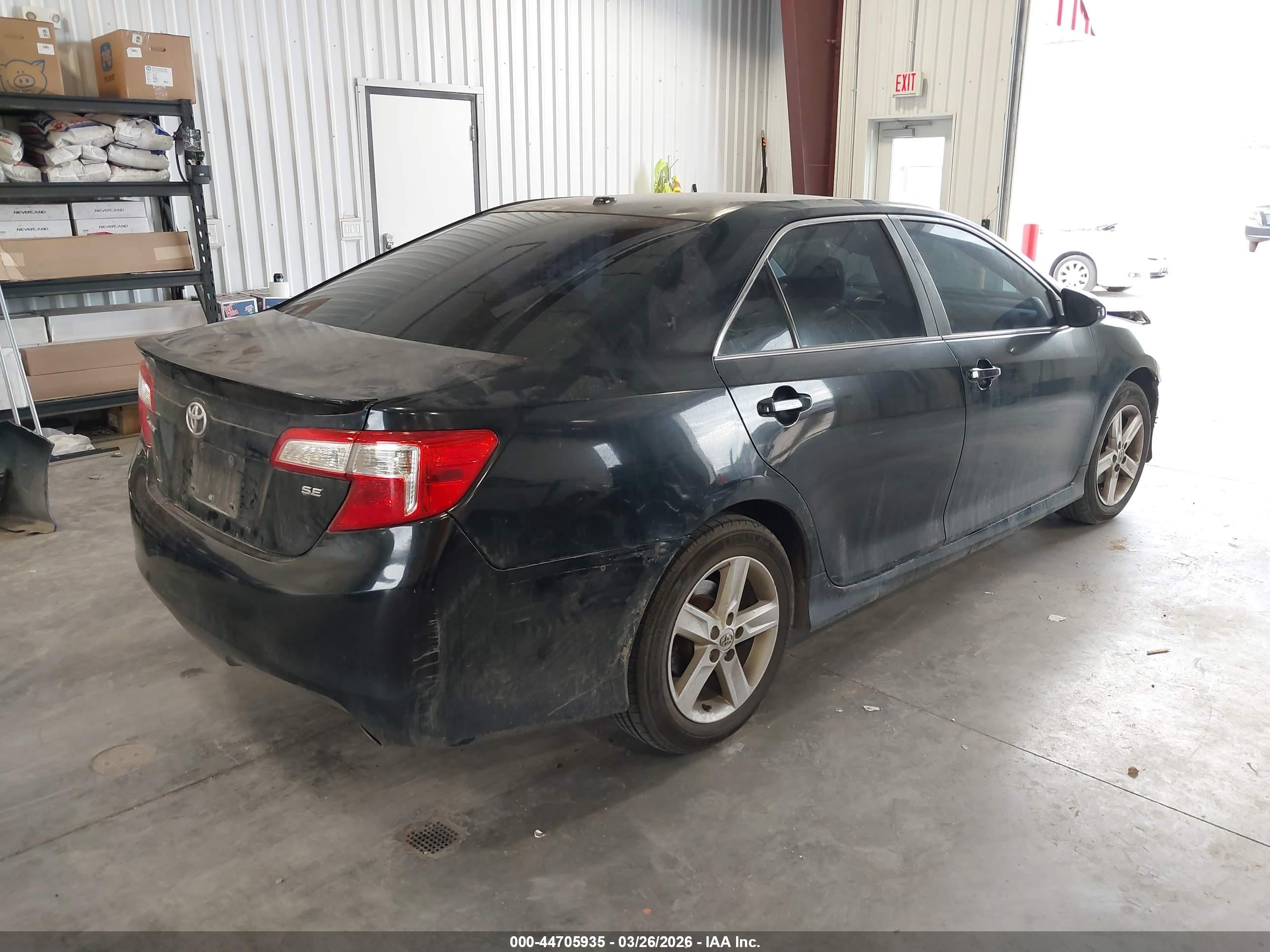 2013 Toyota Camry L/se/le/xle Black vin: 4T1BF1FK4DU687497