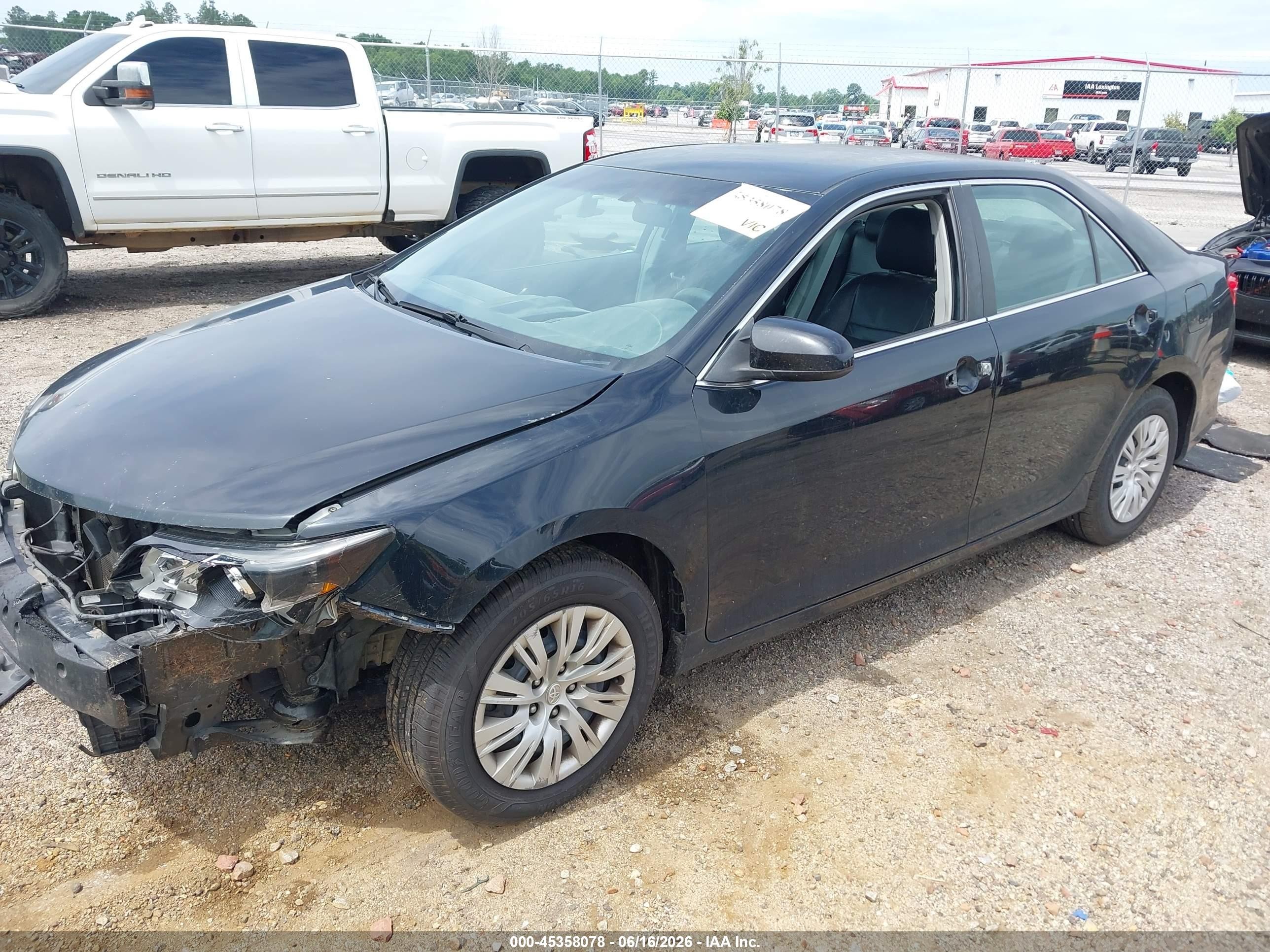 2013 Toyota Camry L Black vin: 4T1BF1FK4DU689024