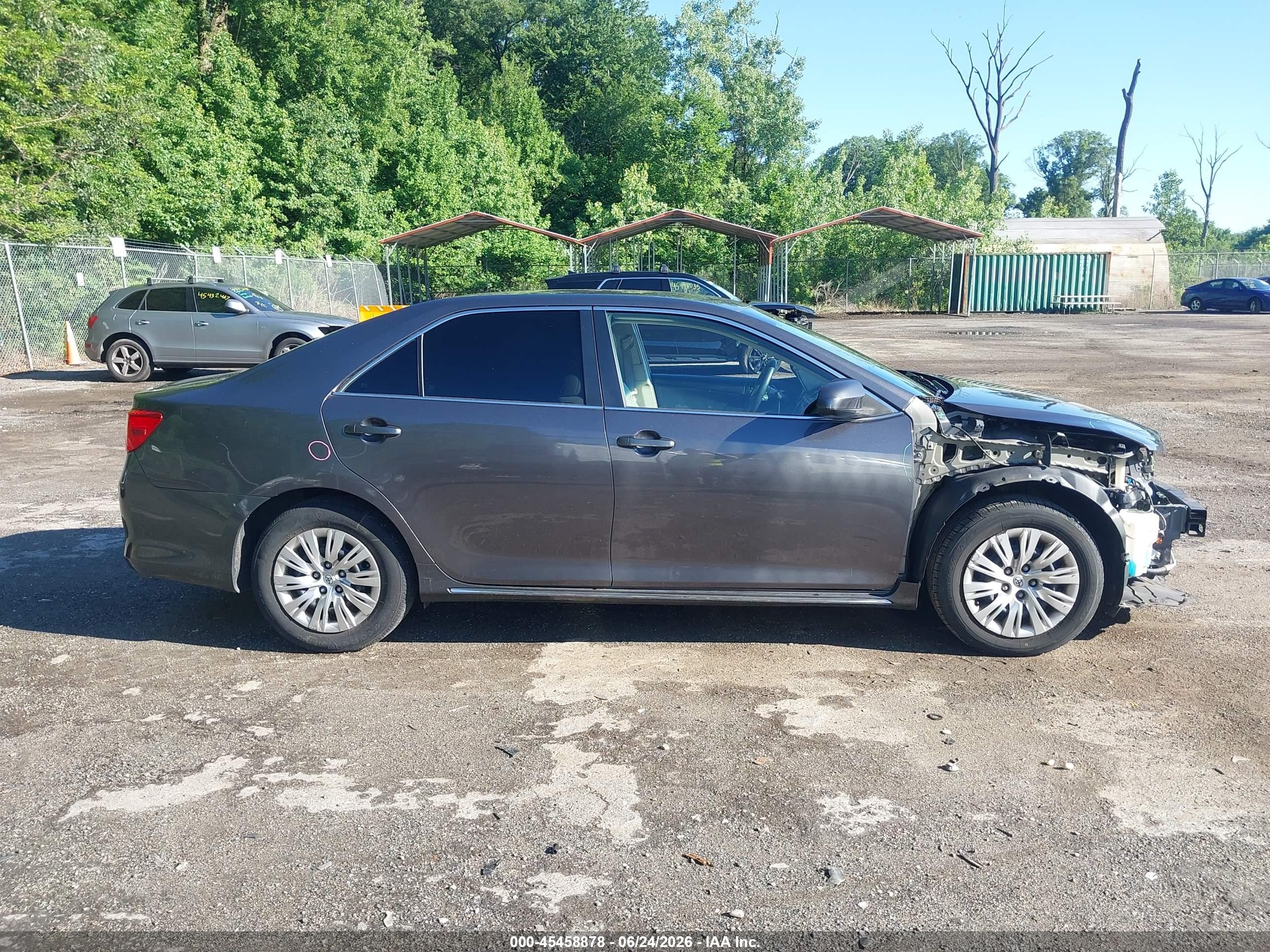2013 Toyota Camry Le Gray vin: 4T1BF1FK4DU703231