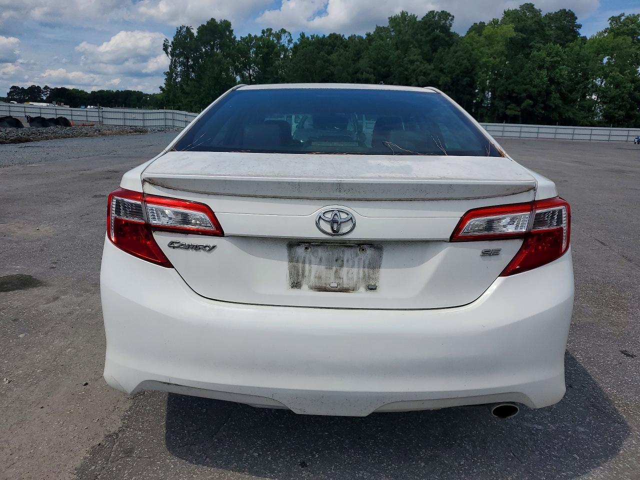 2013 Toyota Camry Se White vin: 4T1BF1FK4DU703388