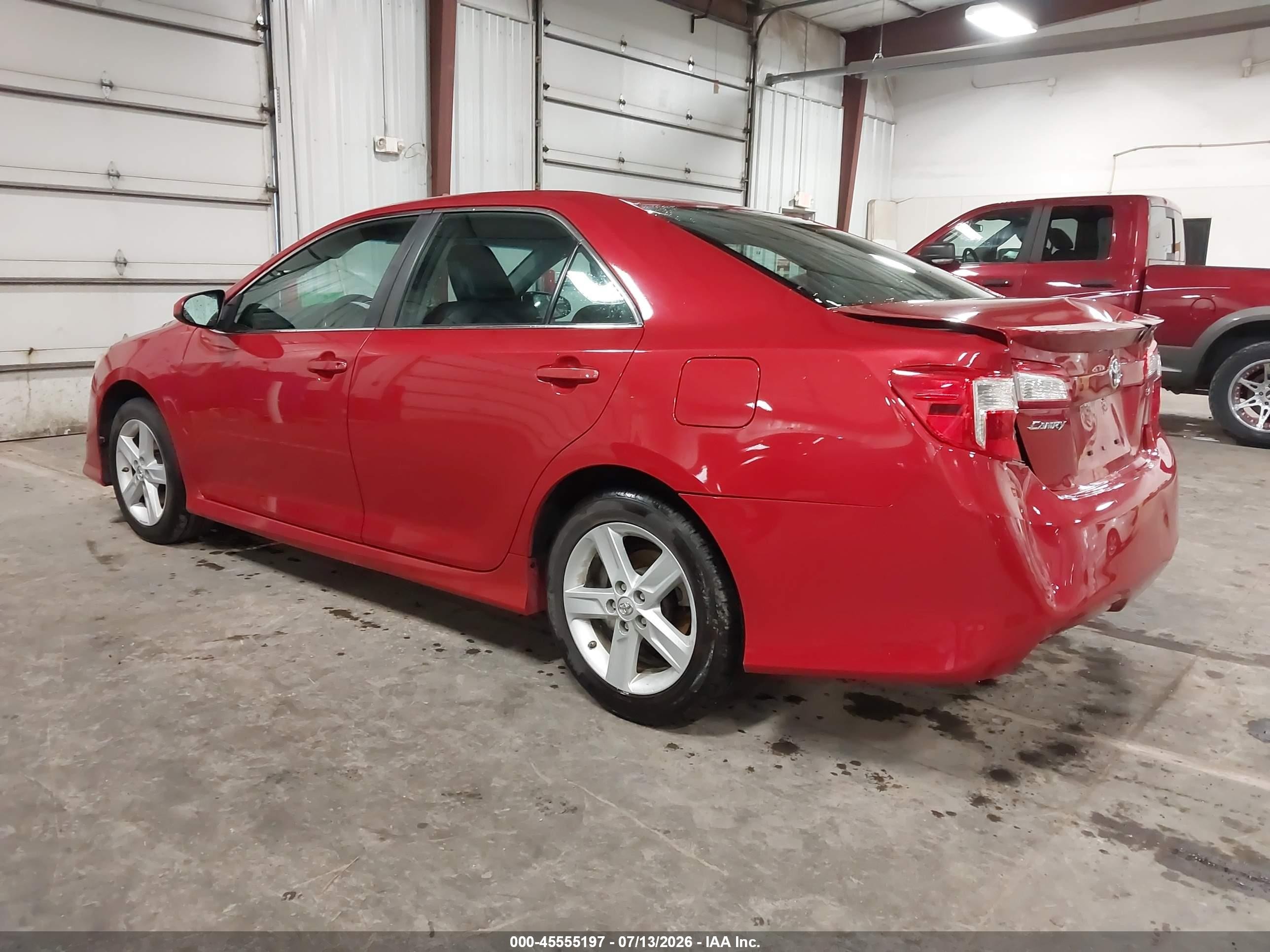 2013 Toyota Camry Se Red vin: 4T1BF1FK4DU704850