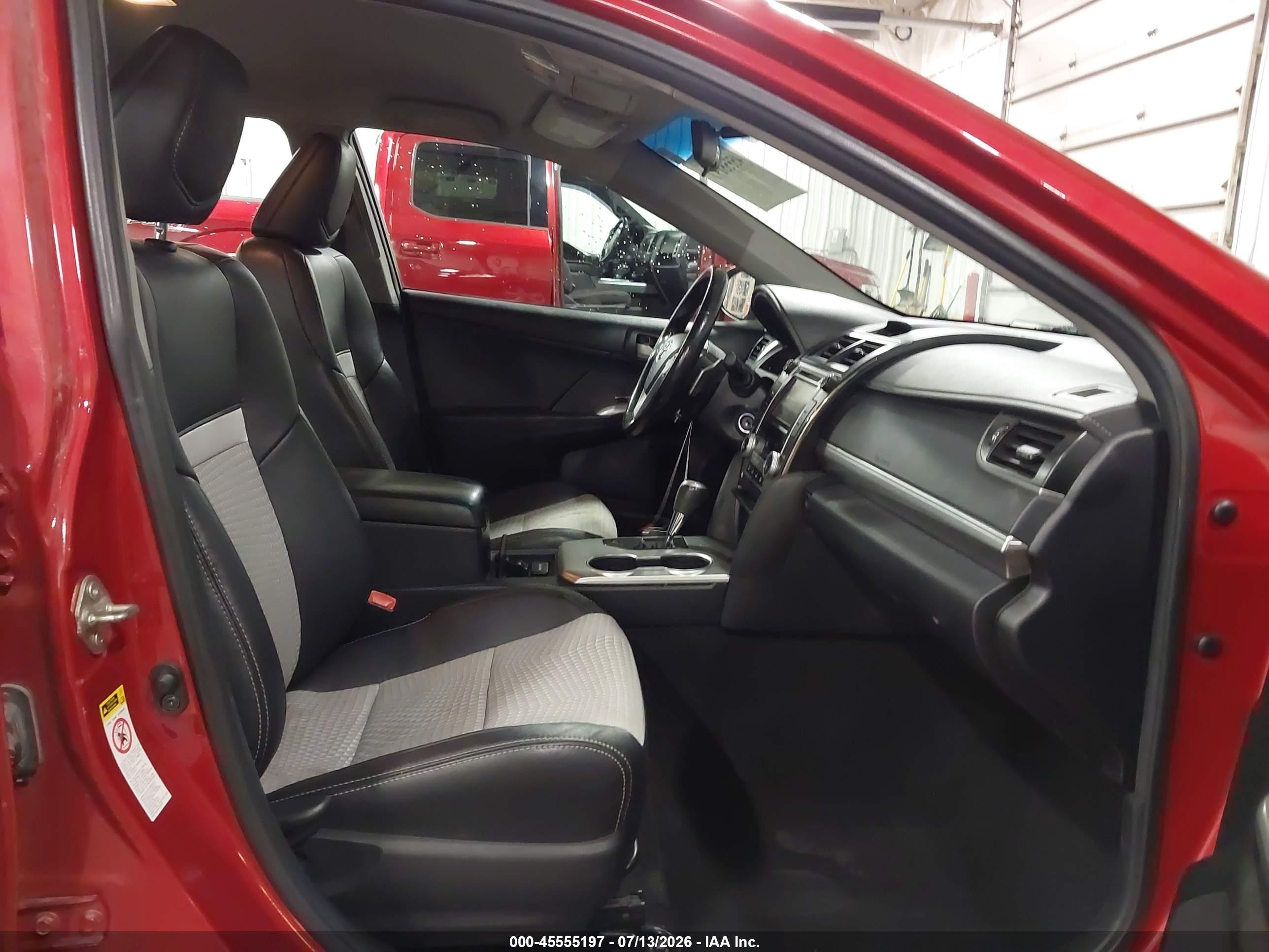 2013 Toyota Camry Se Red vin: 4T1BF1FK4DU704850