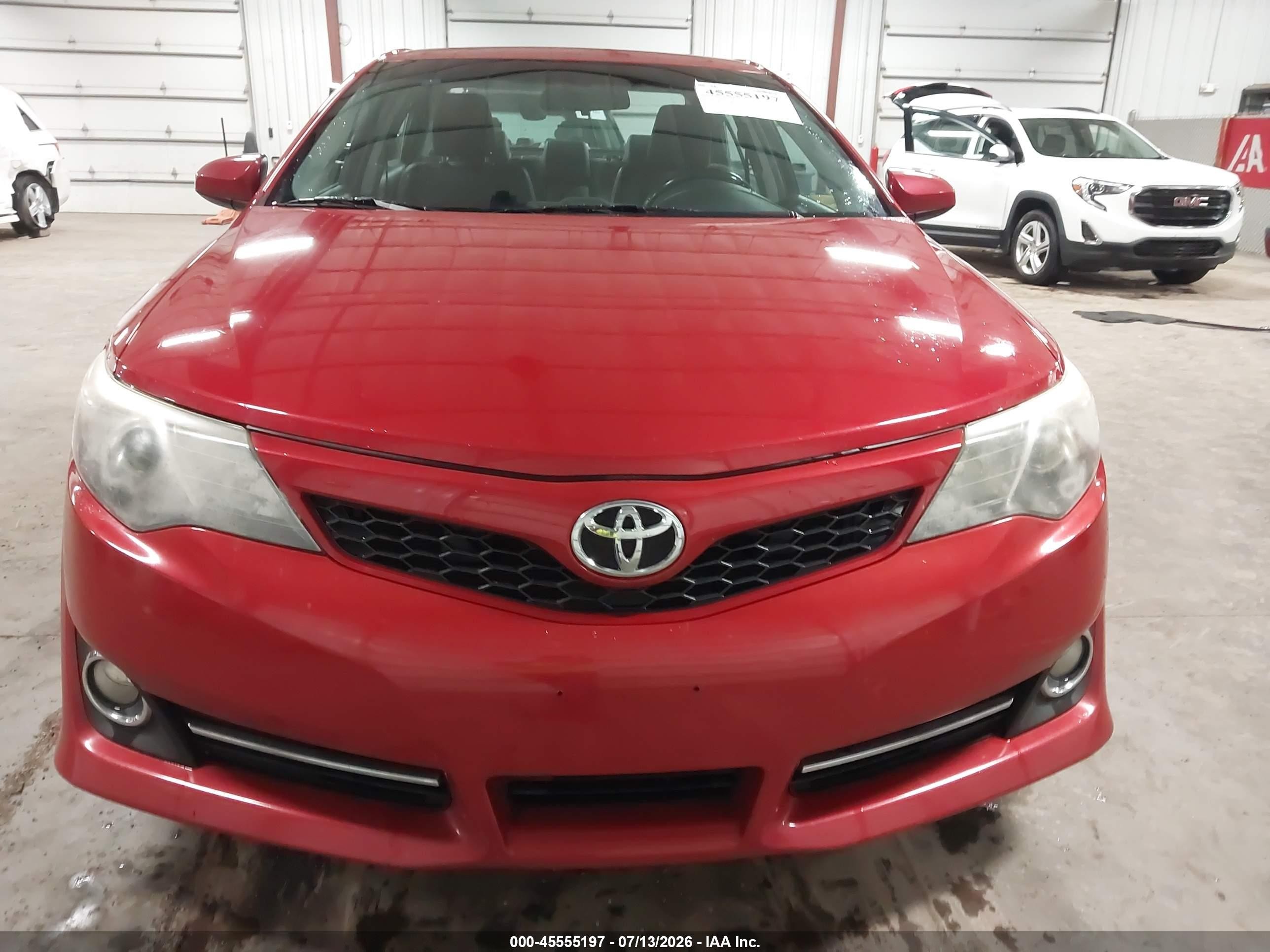 2013 Toyota Camry Se Red vin: 4T1BF1FK4DU704850