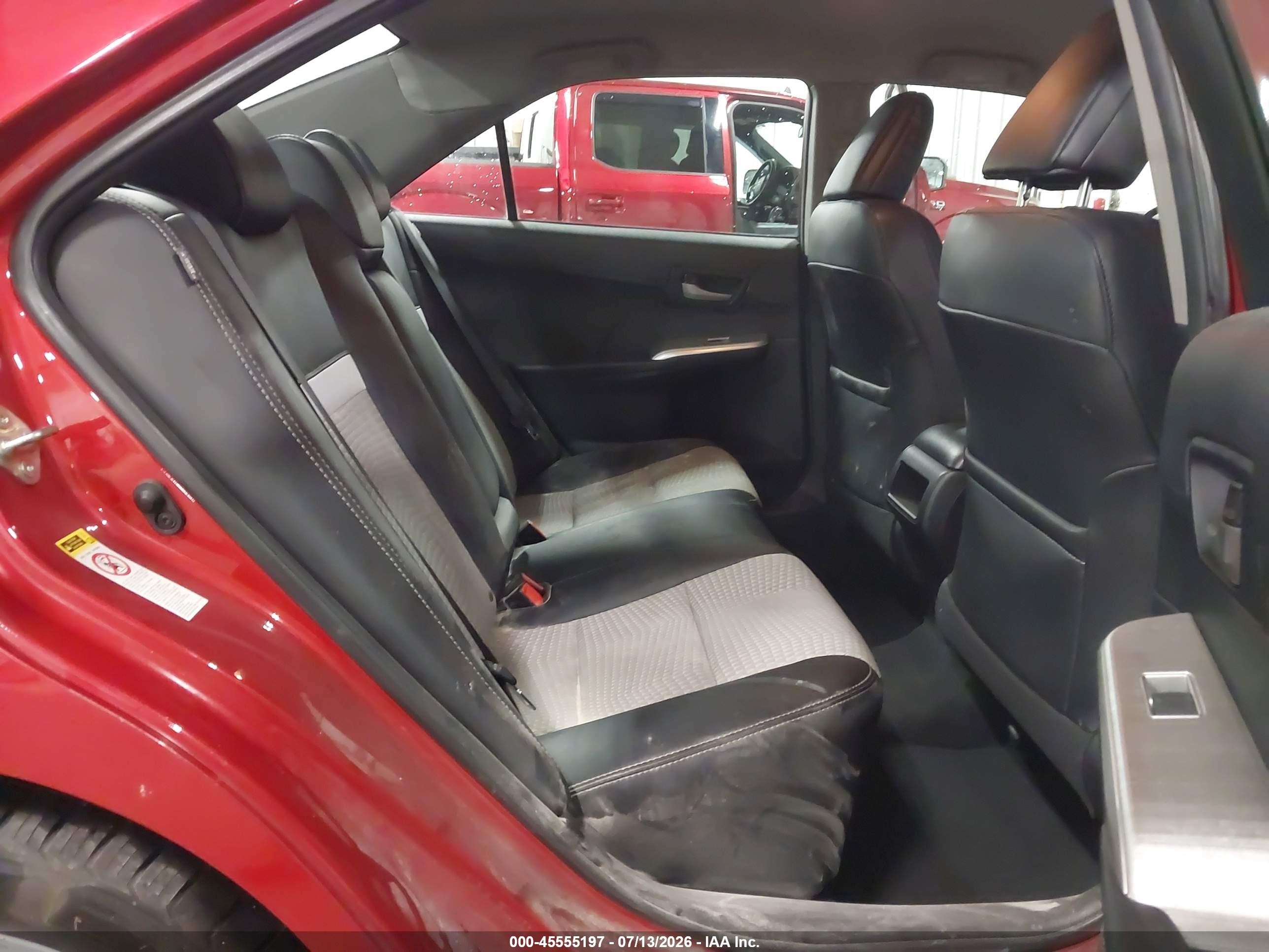 2013 Toyota Camry Se Red vin: 4T1BF1FK4DU704850