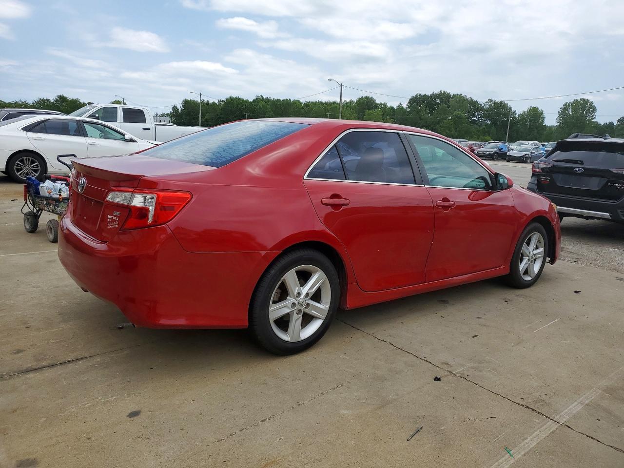 2013 Toyota Camry Se Red vin: 4T1BF1FK4DU719073
