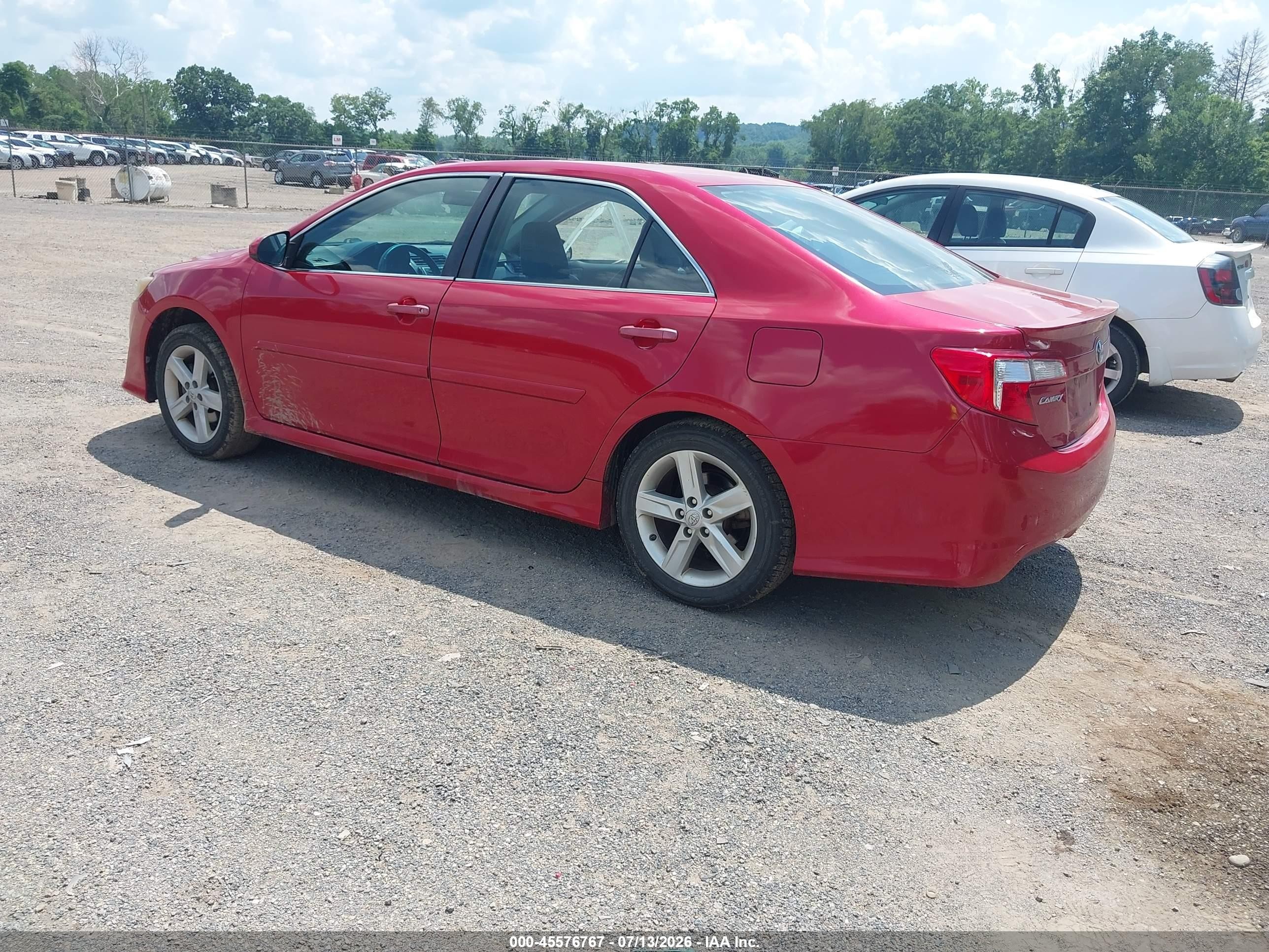 2013 Toyota Camry Se Red vin: 4T1BF1FK4DU721812