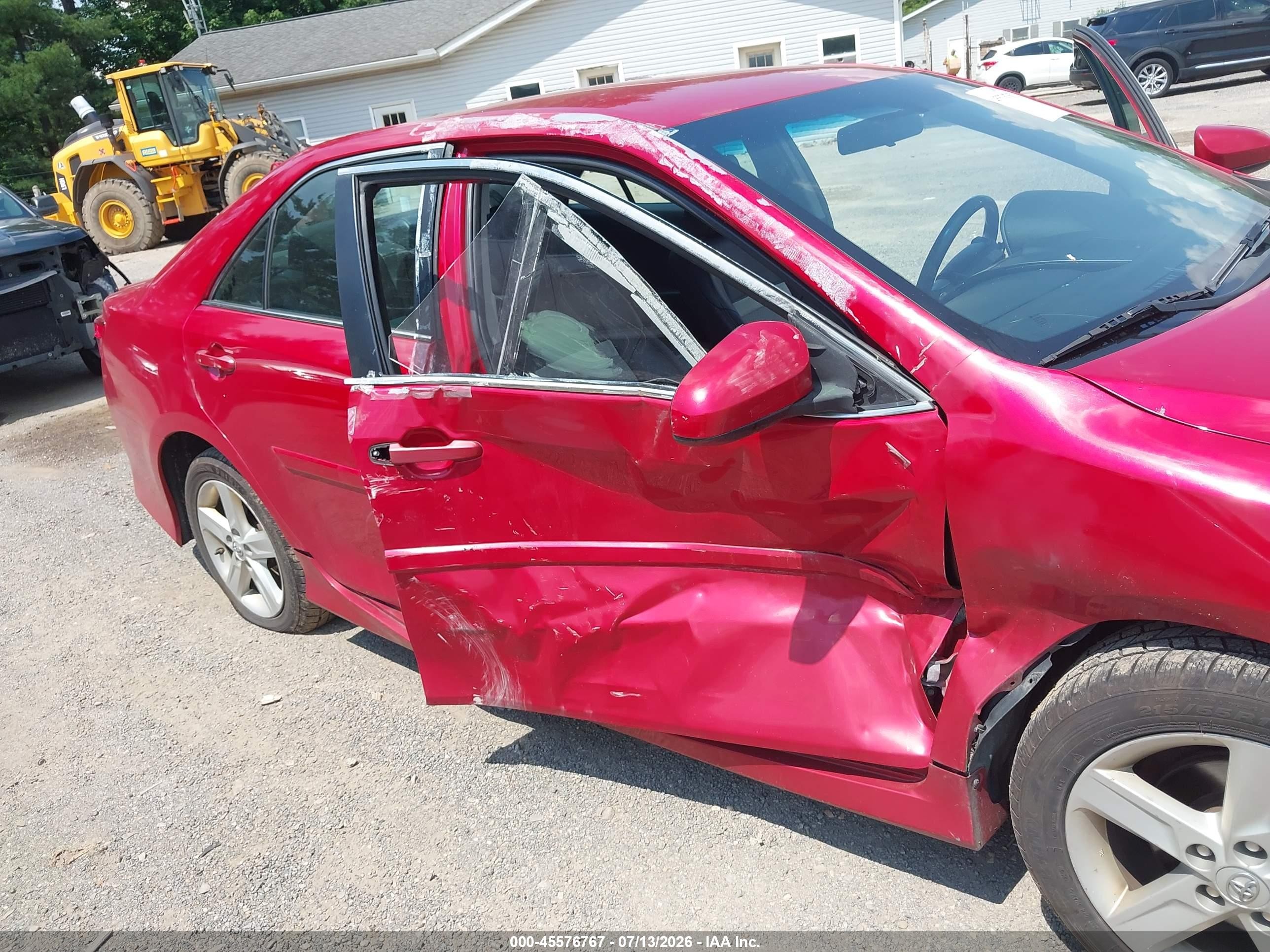 2013 Toyota Camry Se Red vin: 4T1BF1FK4DU721812