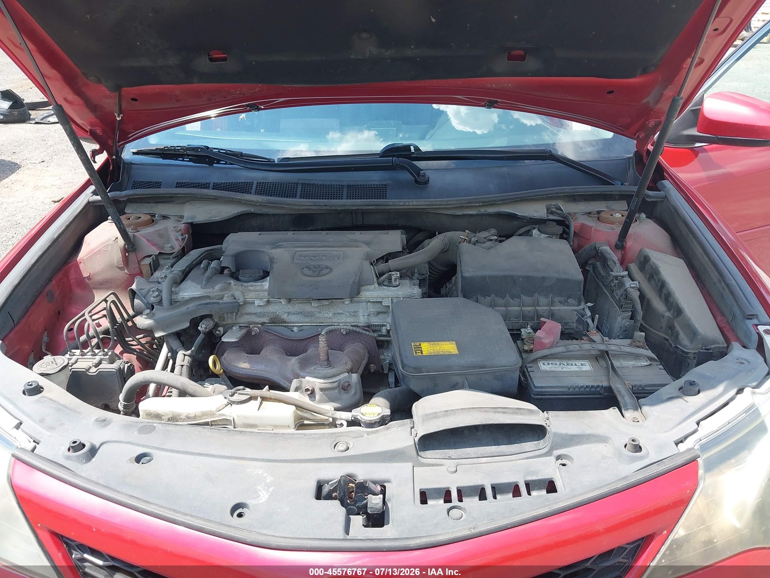 2013 Toyota Camry Se Red vin: 4T1BF1FK4DU721812