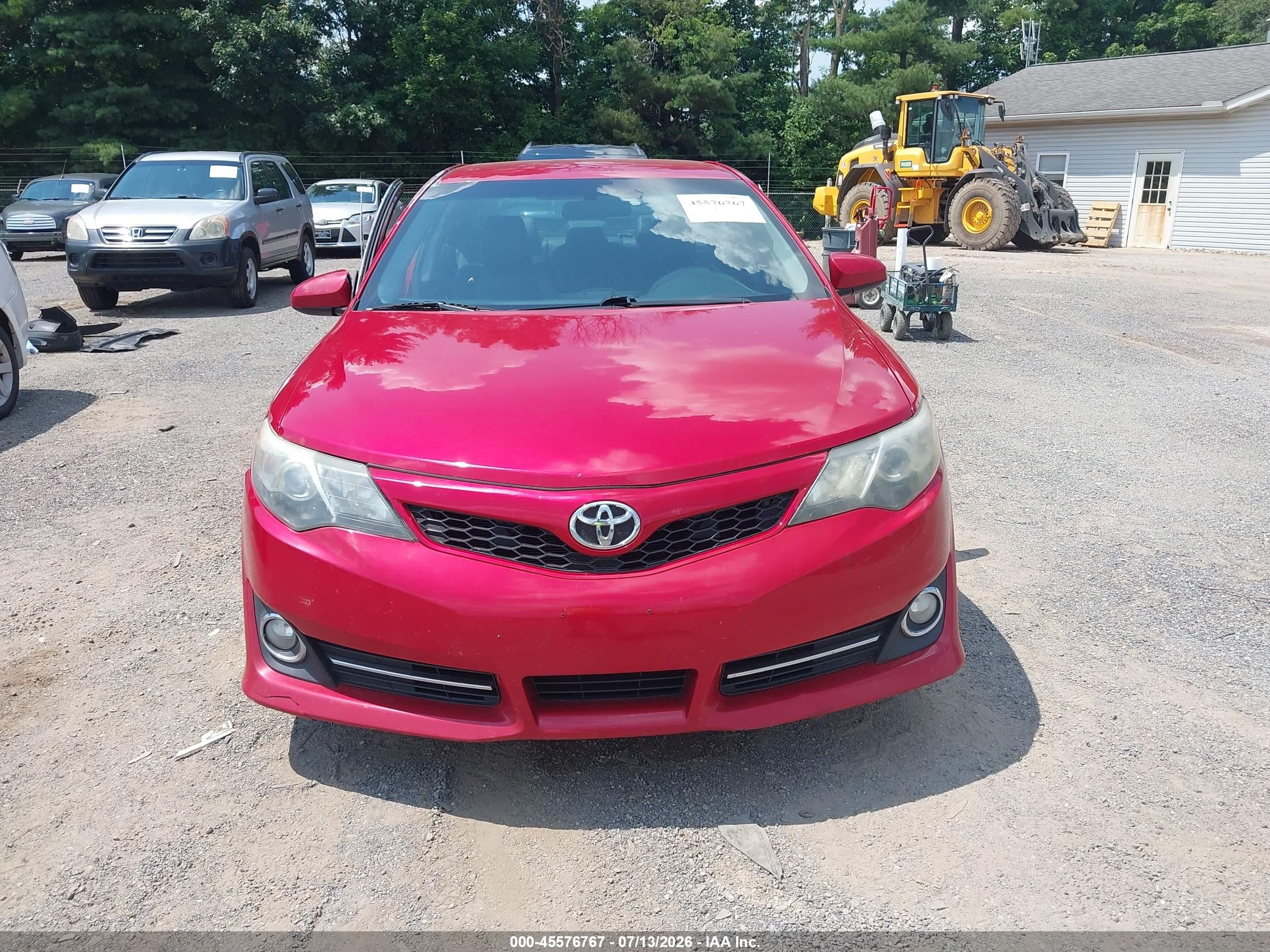 2013 Toyota Camry Se Red vin: 4T1BF1FK4DU721812