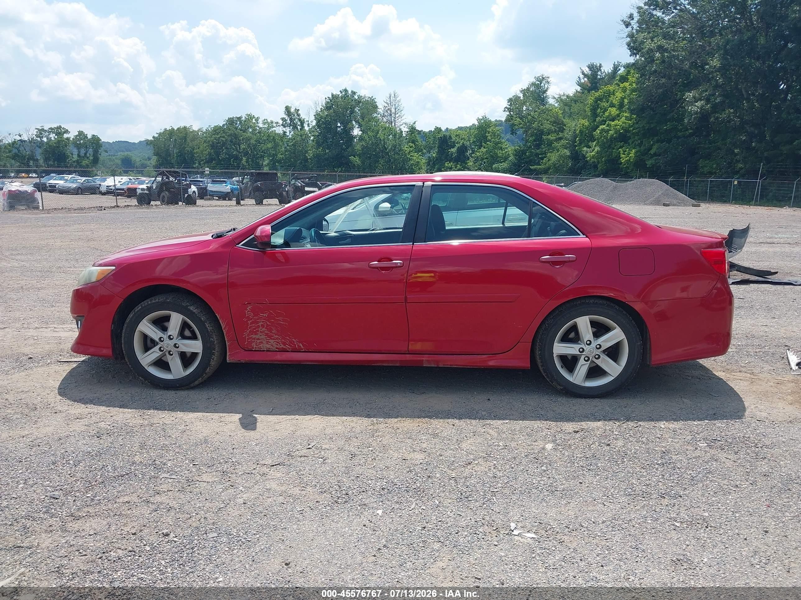 2013 Toyota Camry Se Red vin: 4T1BF1FK4DU721812