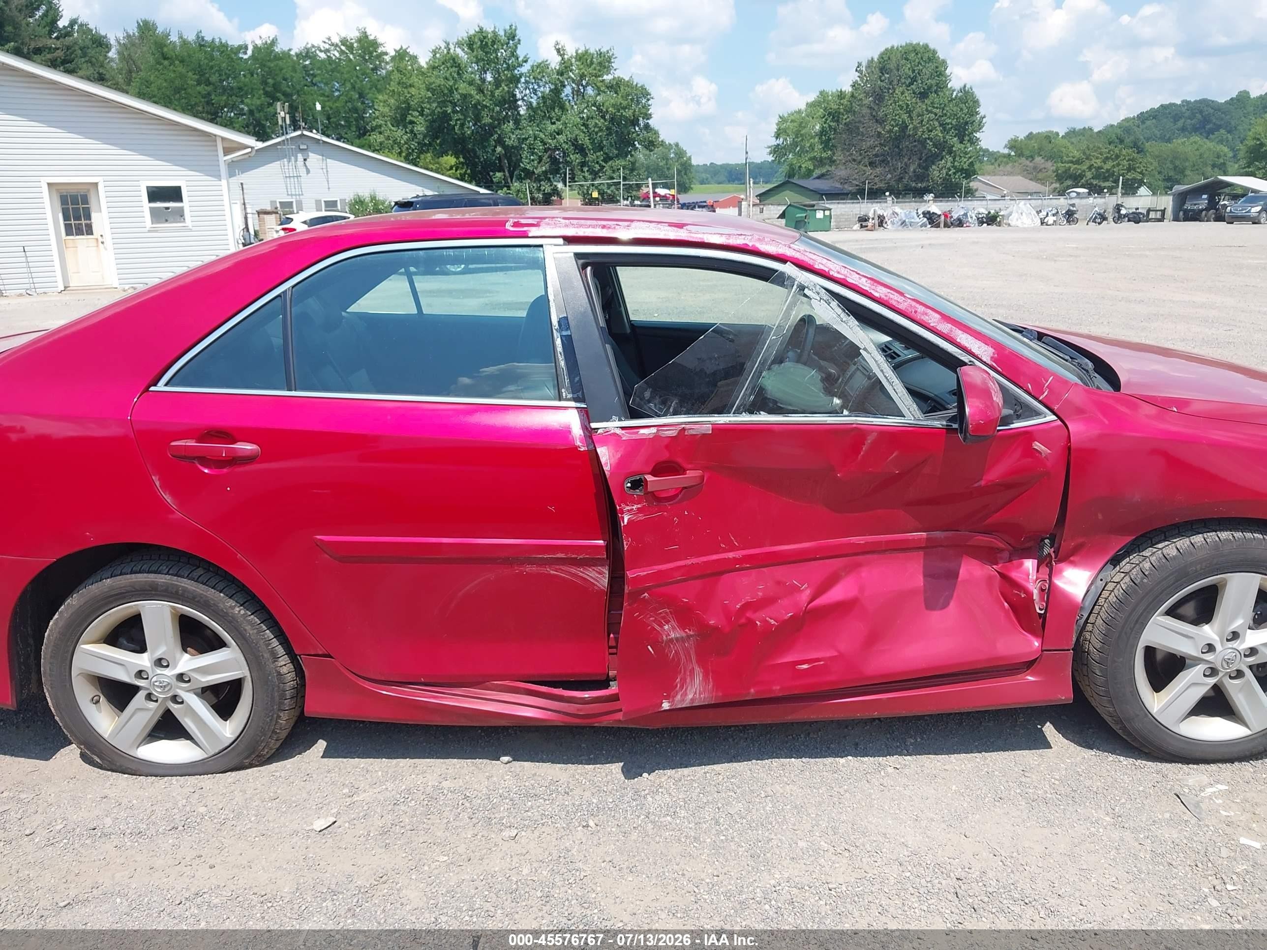 2013 Toyota Camry Se Red vin: 4T1BF1FK4DU721812