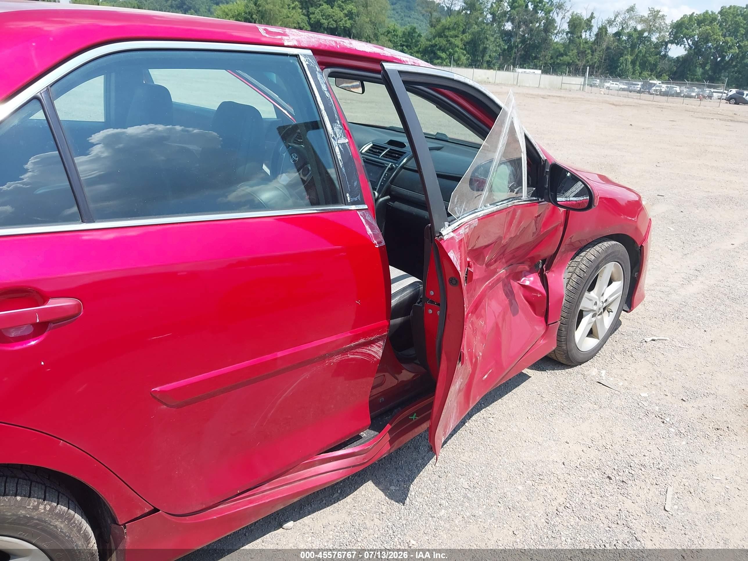 2013 Toyota Camry Se Red vin: 4T1BF1FK4DU721812