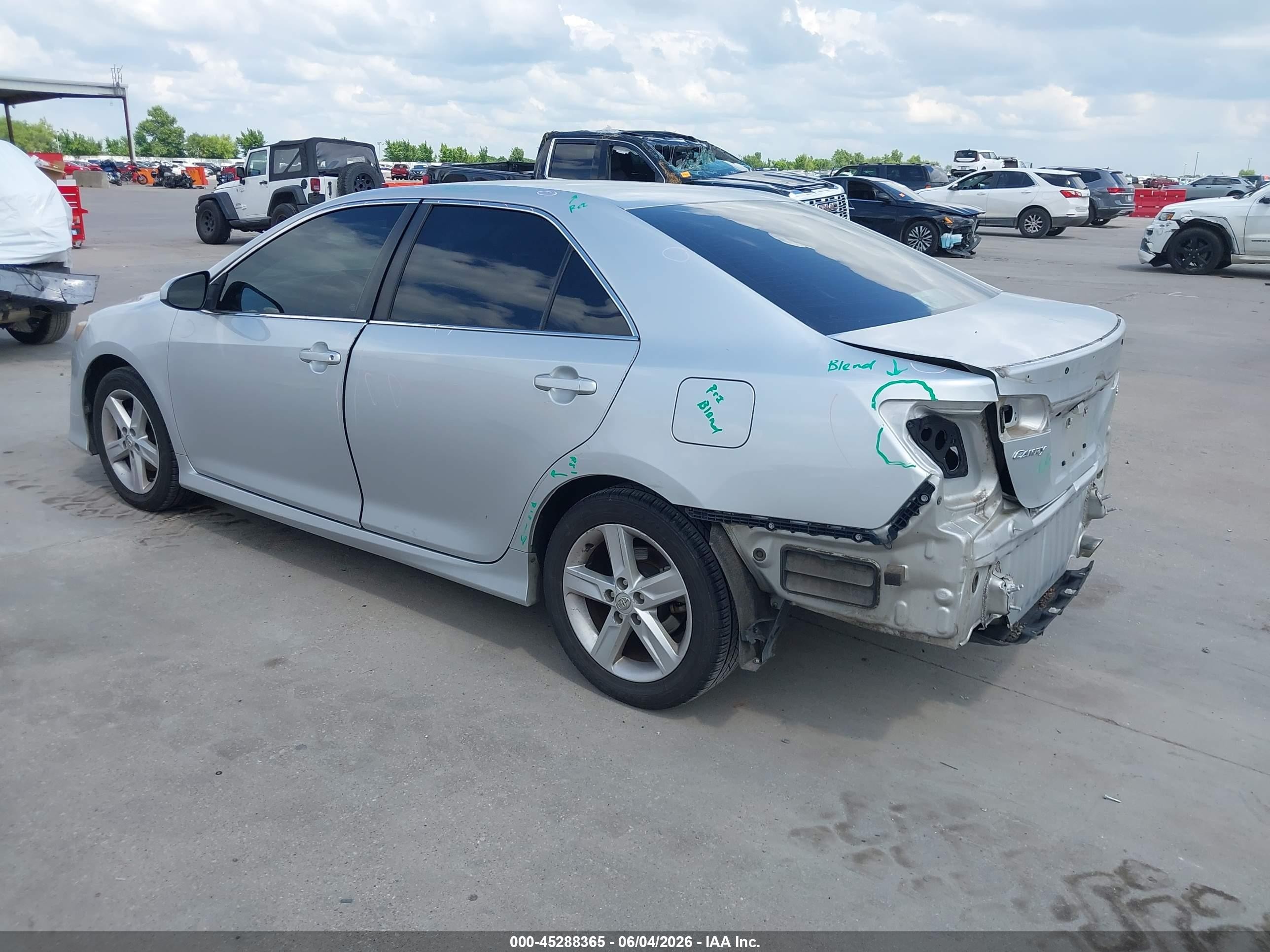 2014 Toyota Camry Se Silver vin: 4T1BF1FK4EU319001