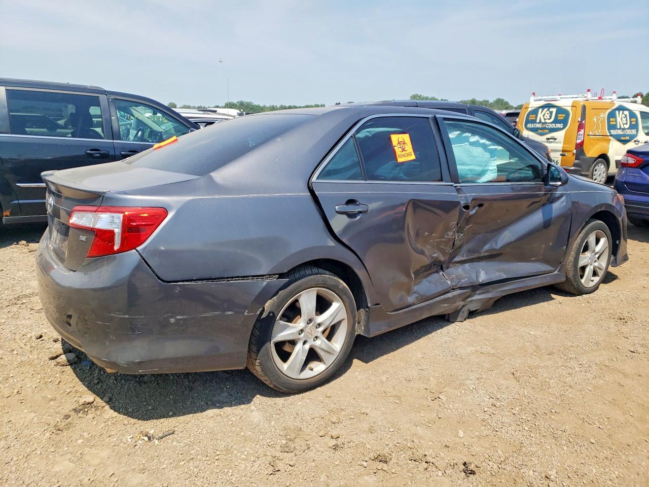 2014 Toyota Camry Se Gray vin: 4T1BF1FK4EU320357