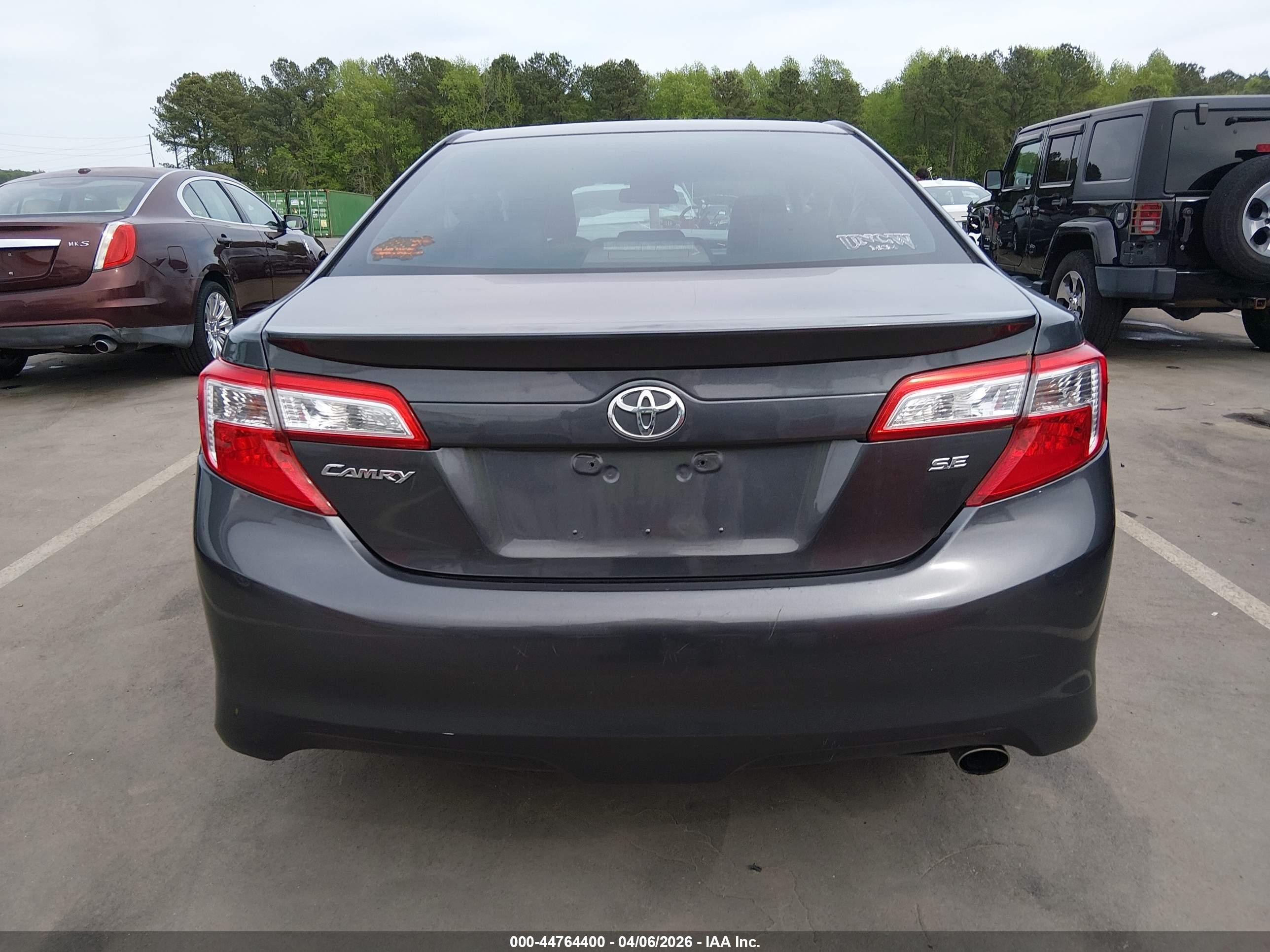 2014 Toyota Camry Se Gray vin: 4T1BF1FK4EU332721