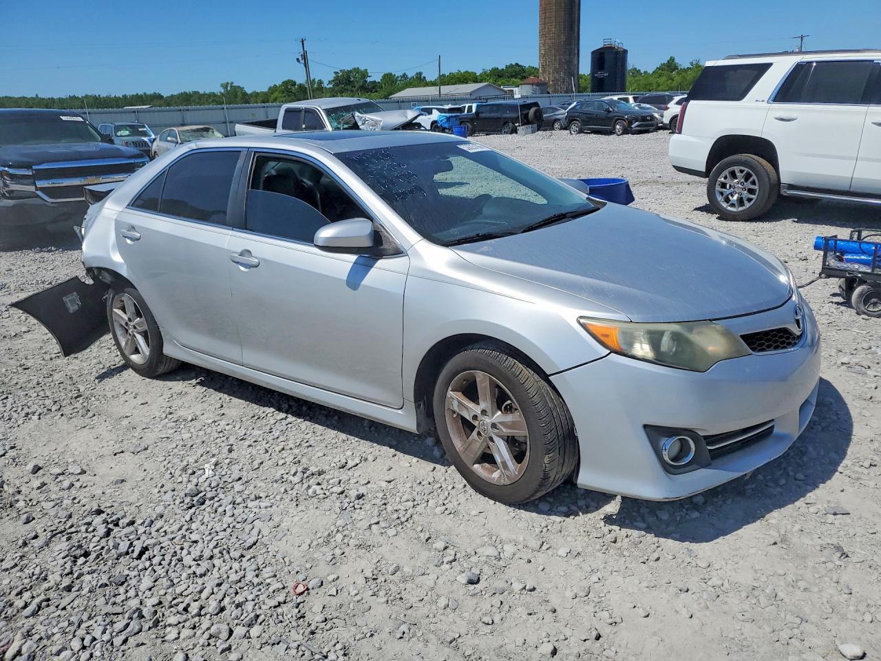 2014 Toyota Camry Se Silver vin: 4T1BF1FK4EU348448