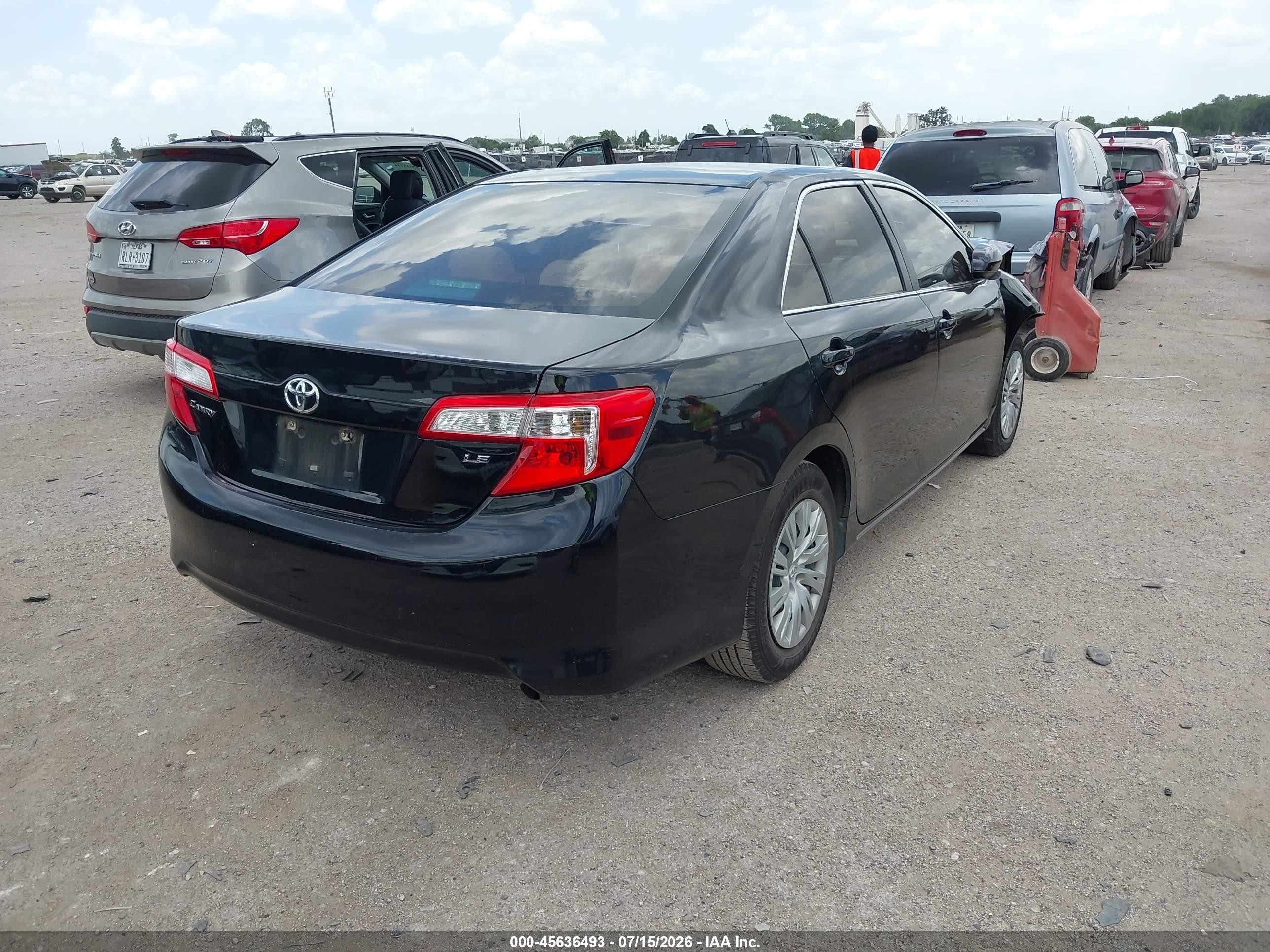 2014 Toyota Camry Le Black vin: 4T1BF1FK4EU352418