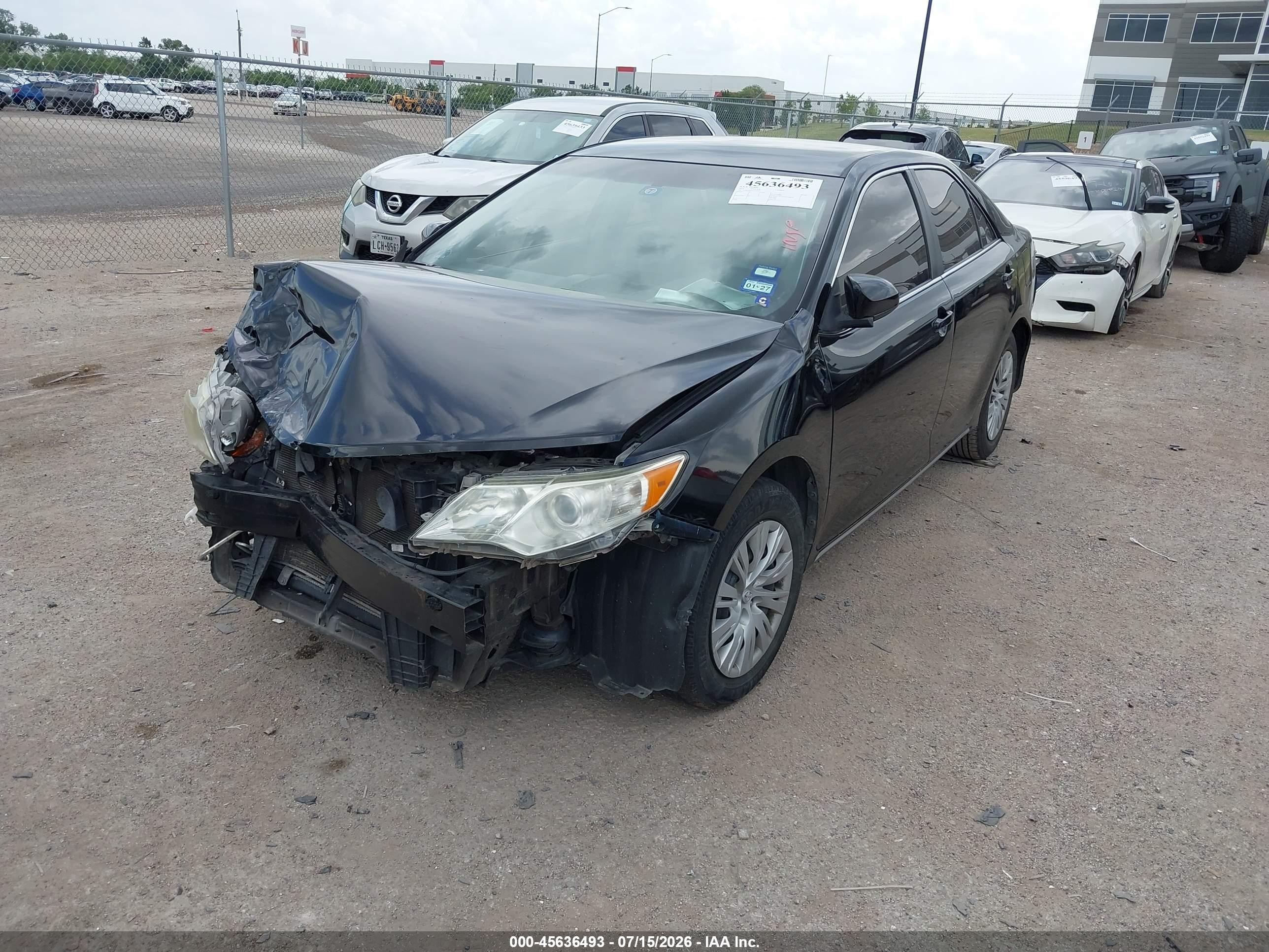 2014 Toyota Camry Le Black vin: 4T1BF1FK4EU352418