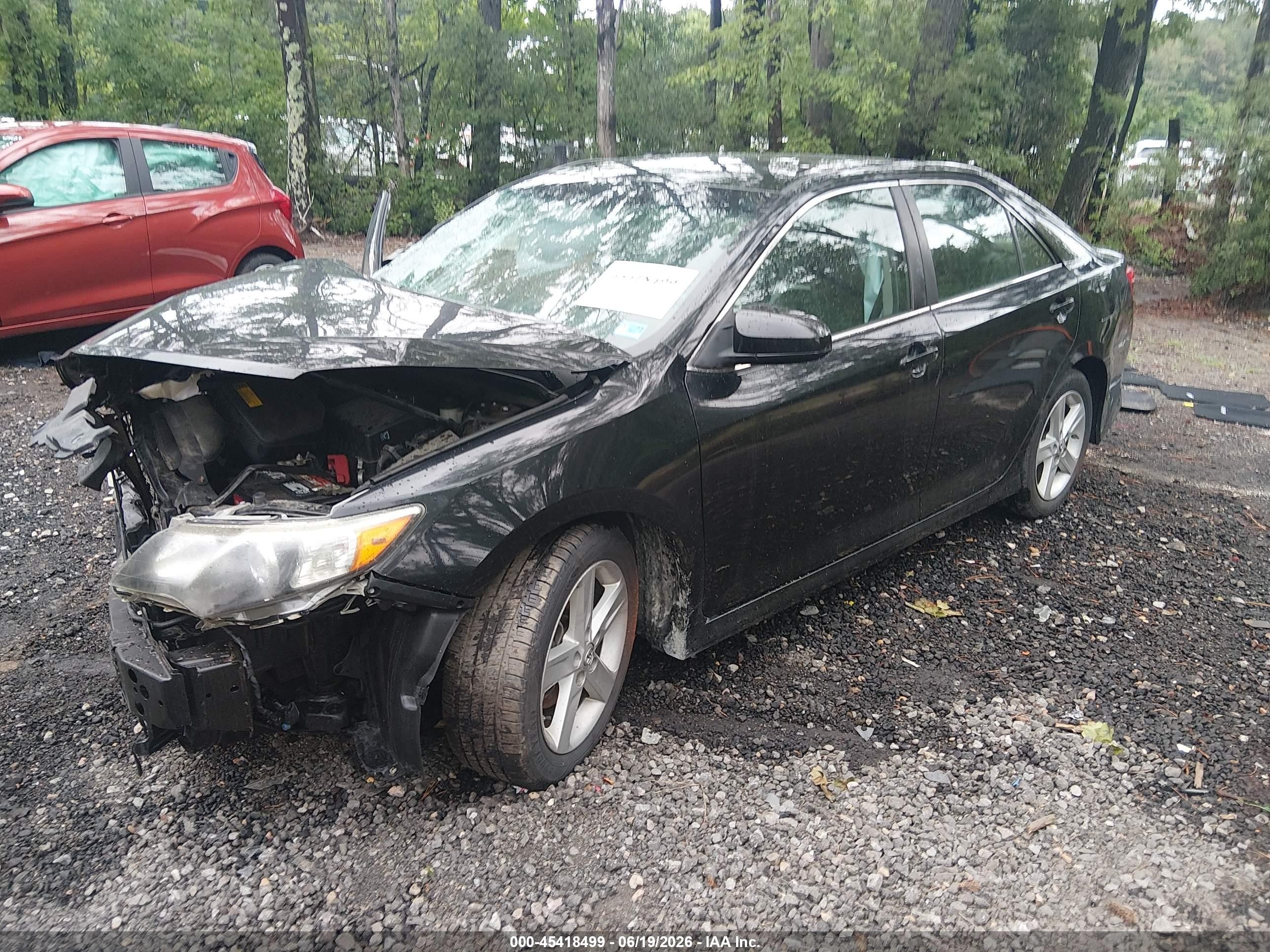 2014 Toyota Camry Se Black vin: 4T1BF1FK4EU377884