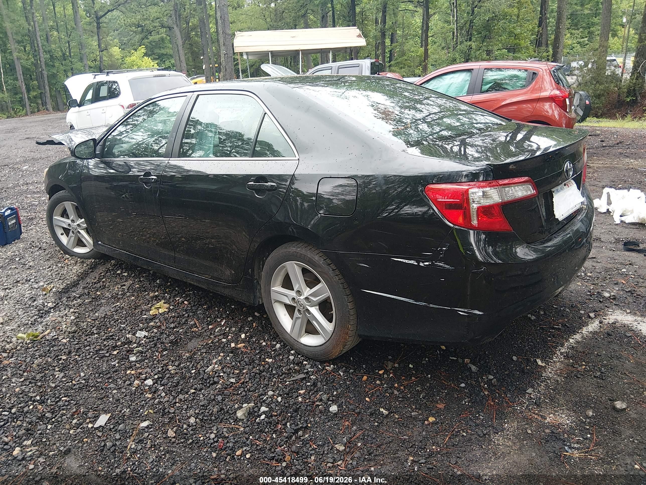 2014 Toyota Camry Se Black vin: 4T1BF1FK4EU377884