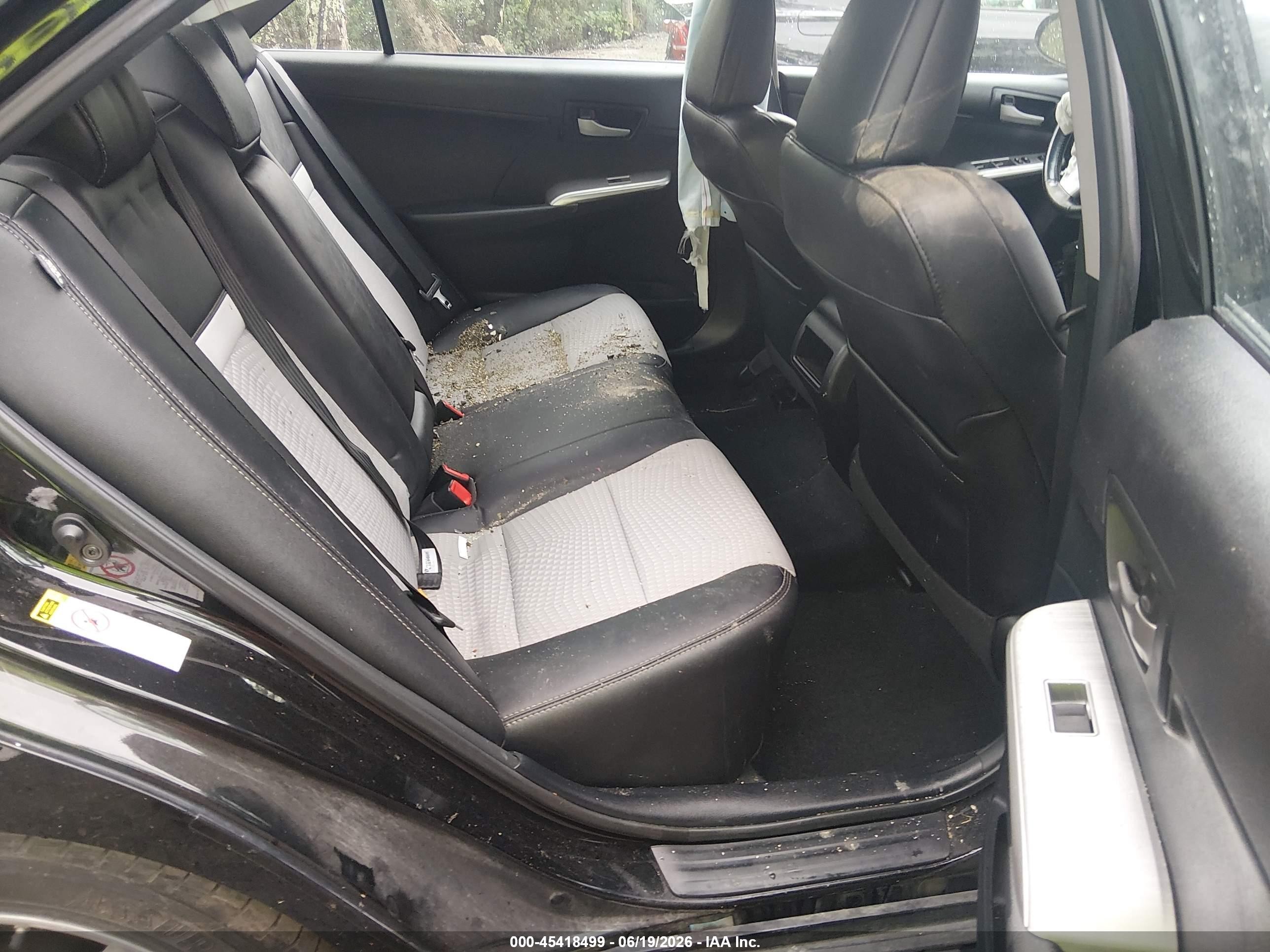 2014 Toyota Camry Se Black vin: 4T1BF1FK4EU377884