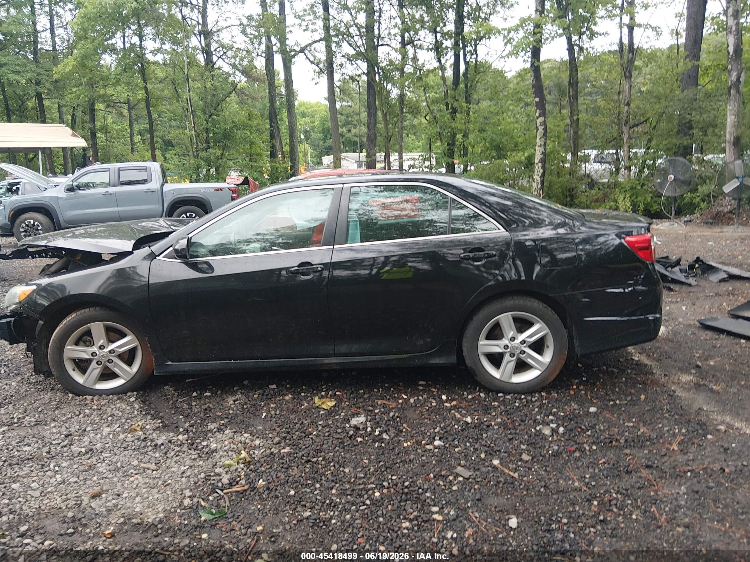 2014 Toyota Camry Se Black vin: 4T1BF1FK4EU377884