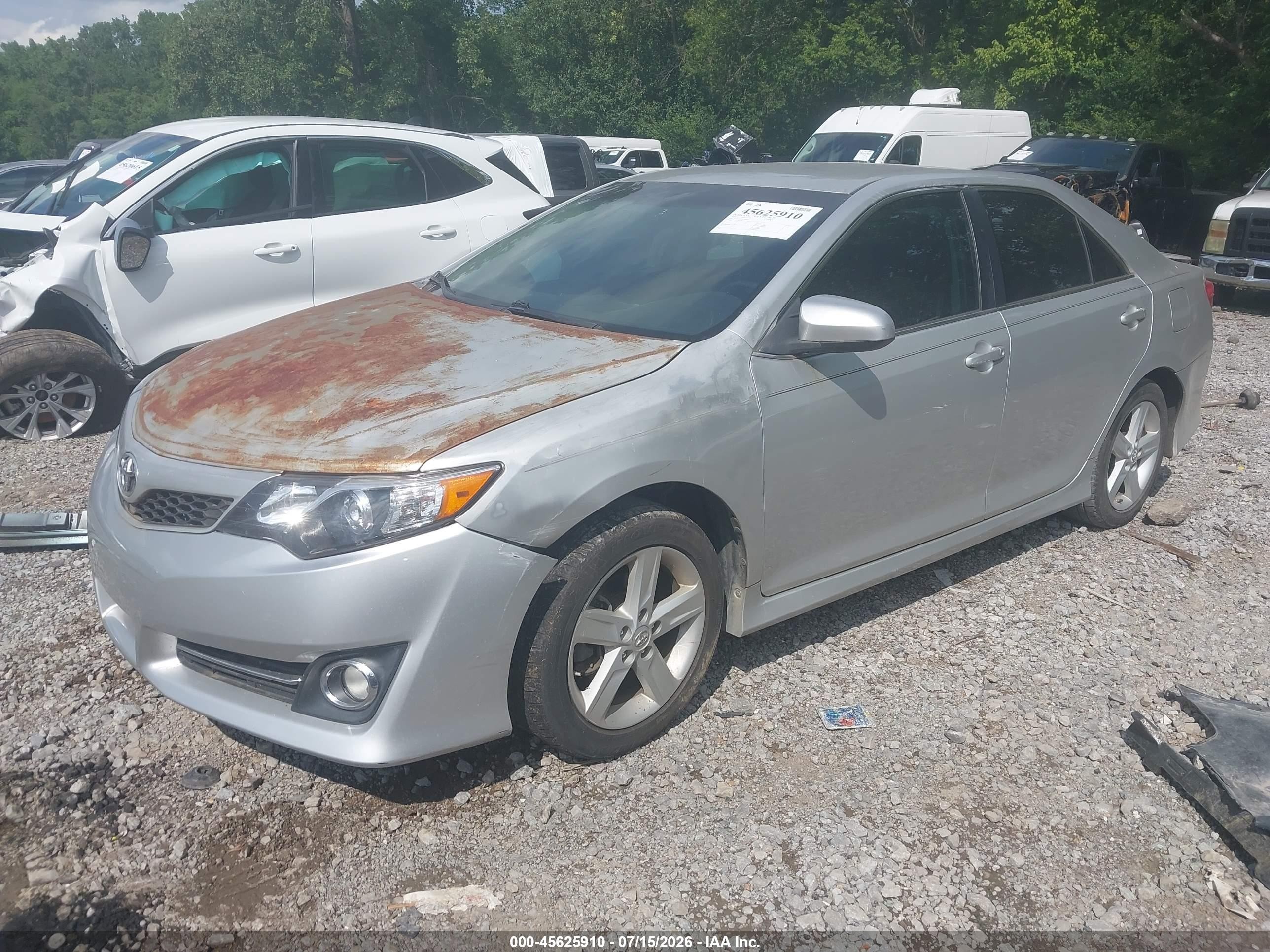 2014 Toyota Camry Se Silver vin: 4T1BF1FK4EU388481