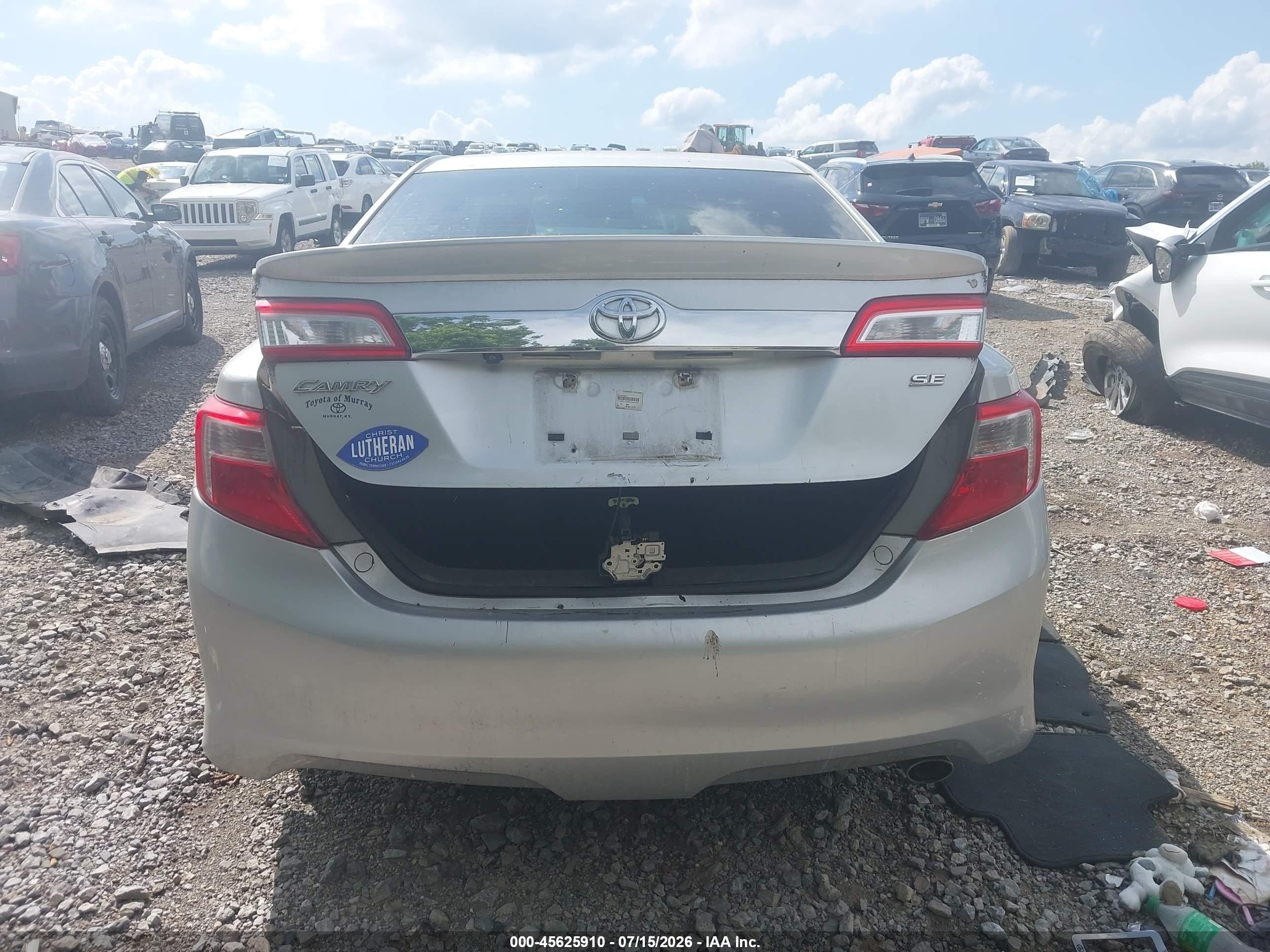 2014 Toyota Camry Se Silver vin: 4T1BF1FK4EU388481