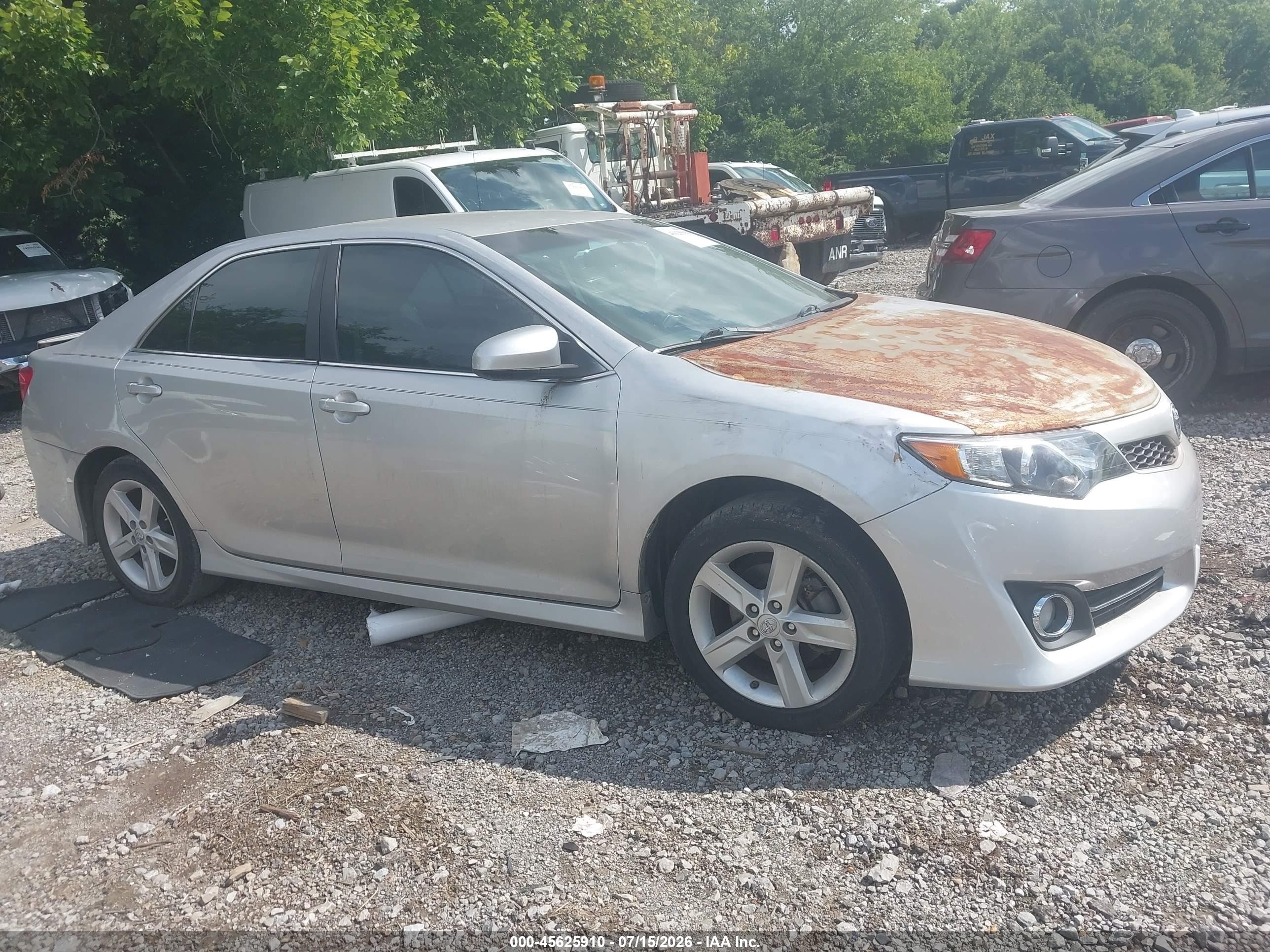 2014 Toyota Camry Se Silver vin: 4T1BF1FK4EU388481