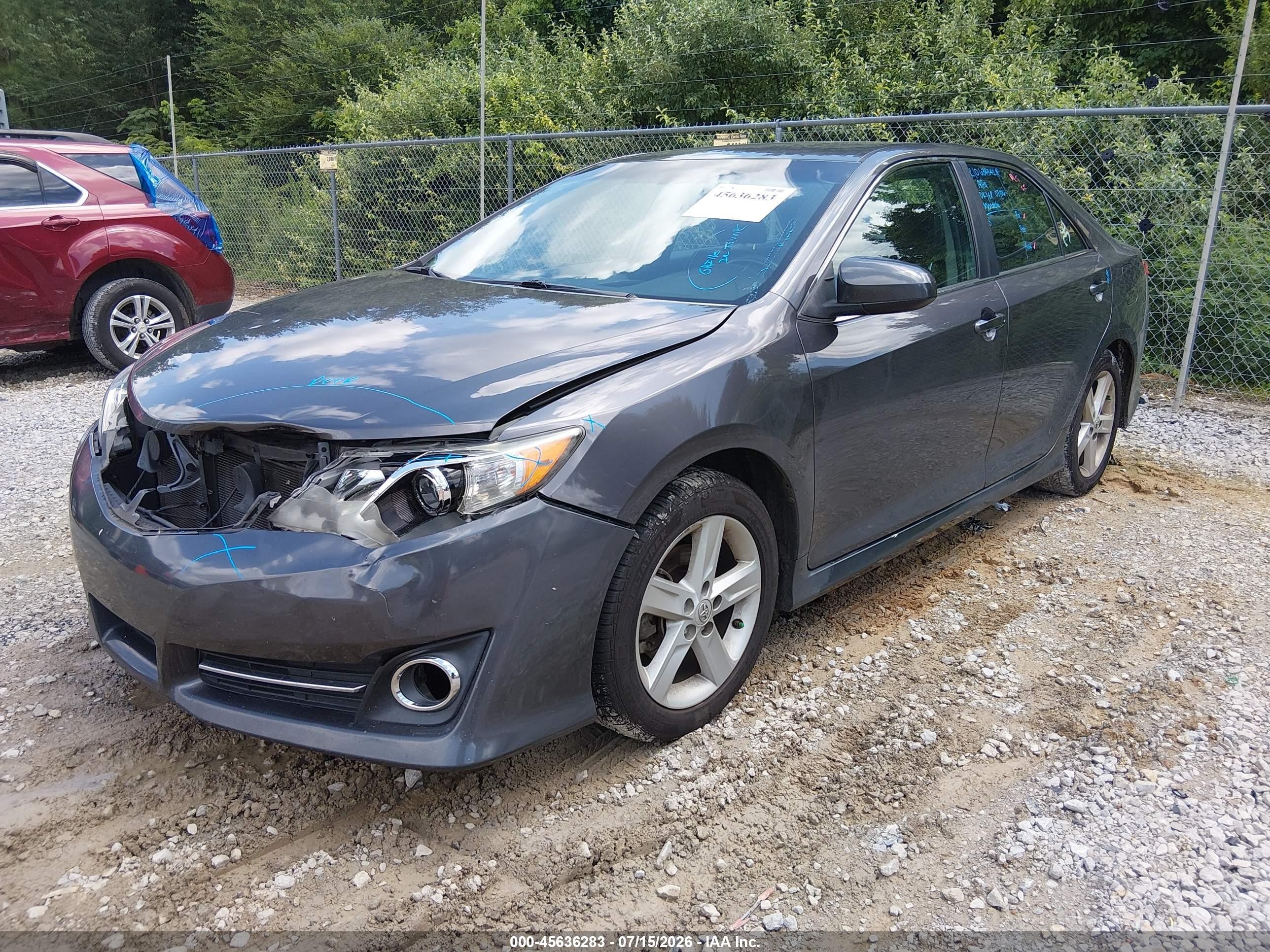 2014 Toyota Camry Se Gray vin: 4T1BF1FK4EU388576