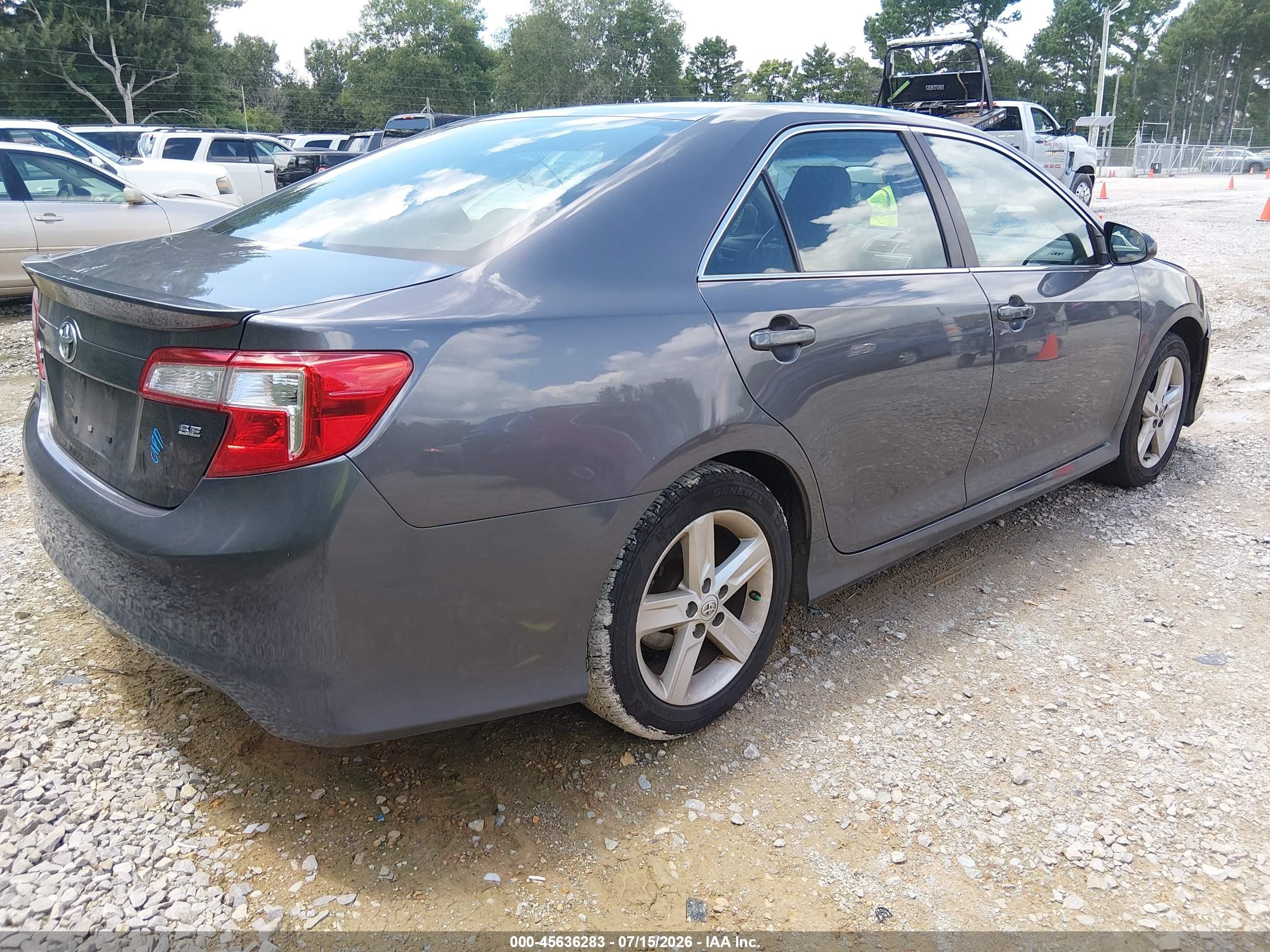 2014 Toyota Camry Se Gray vin: 4T1BF1FK4EU388576