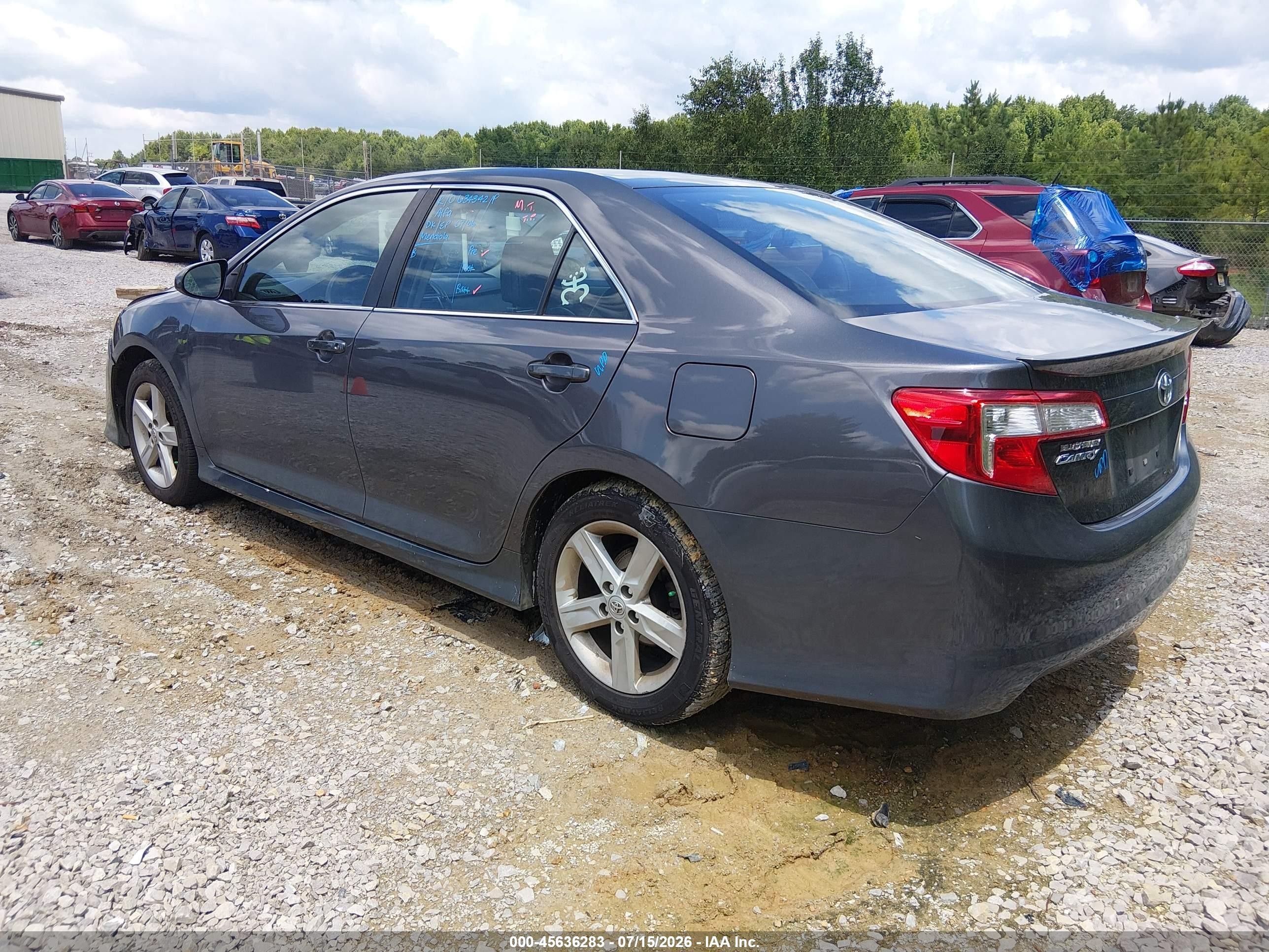 2014 Toyota Camry Se Gray vin: 4T1BF1FK4EU388576