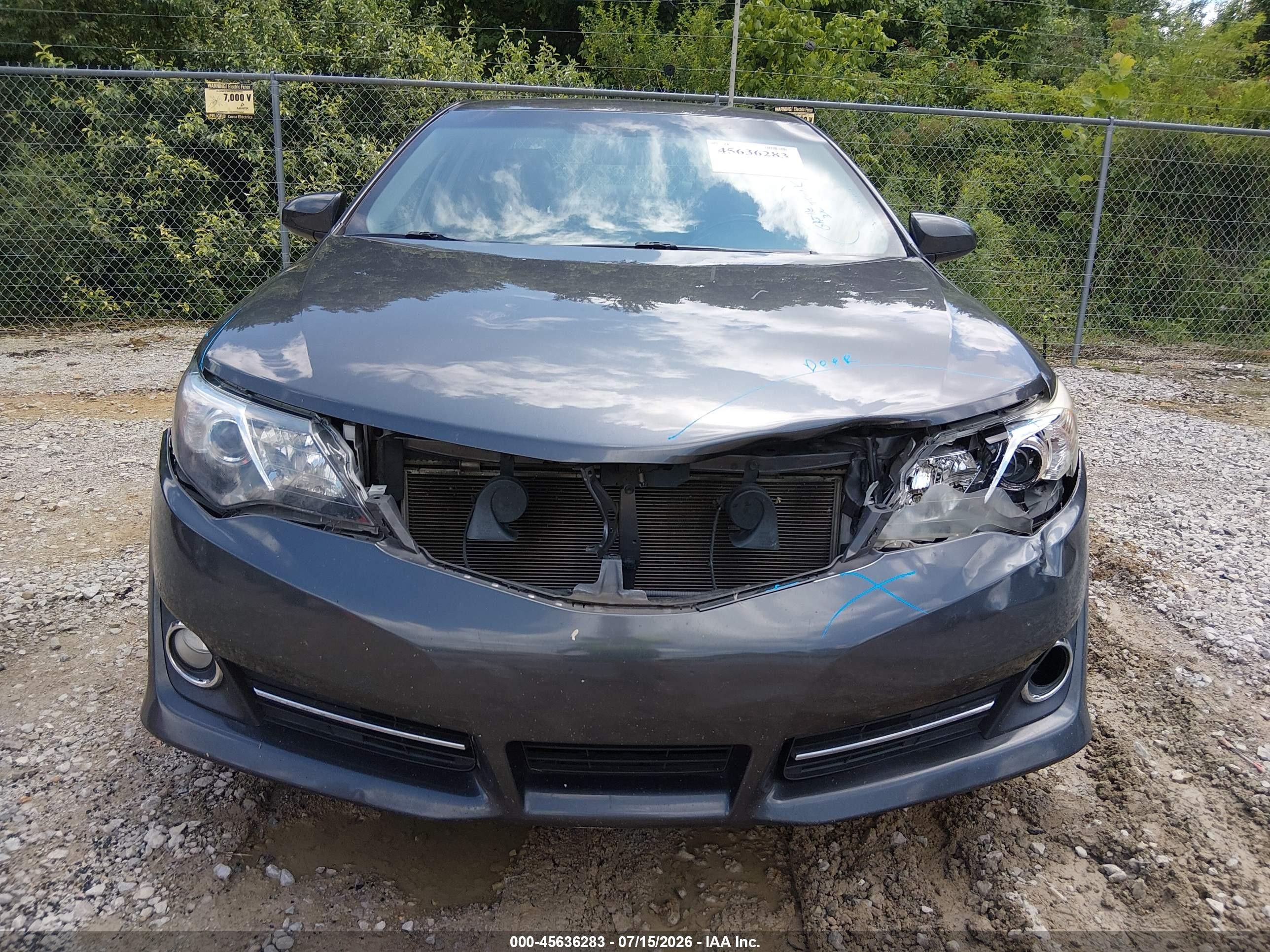 2014 Toyota Camry Se Gray vin: 4T1BF1FK4EU388576