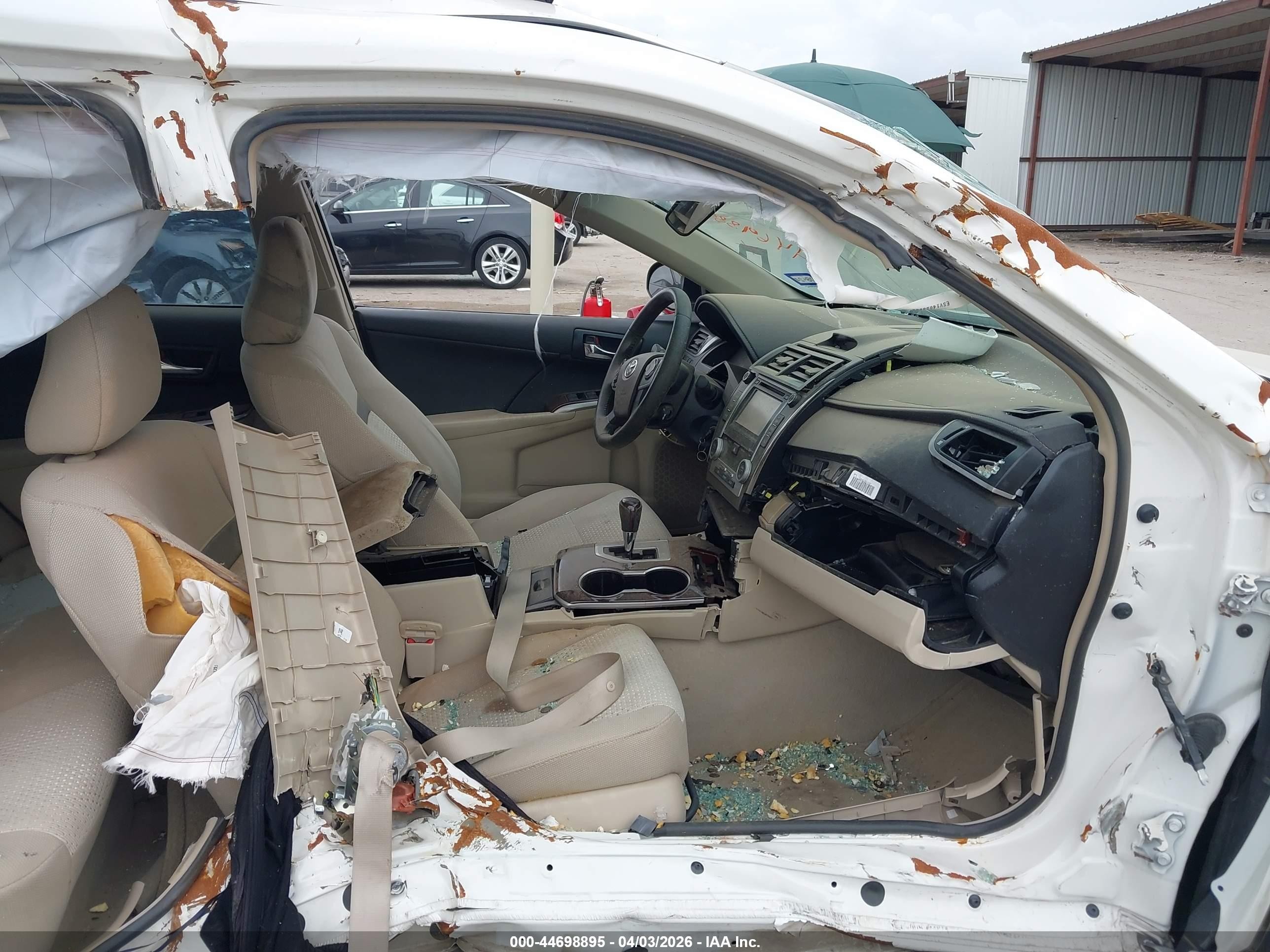 2014 Toyota Camry Xle White vin: 4T1BF1FK4EU409216
