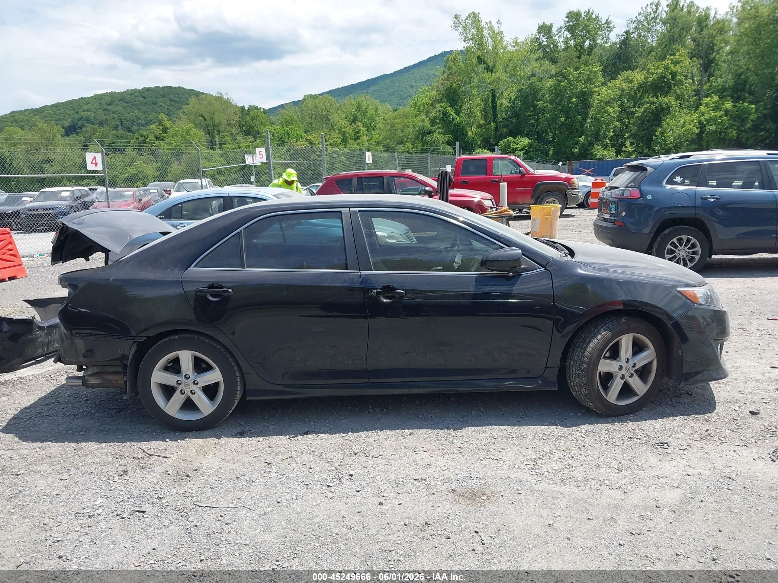 2014 Toyota Camry Se Black vin: 4T1BF1FK4EU430549