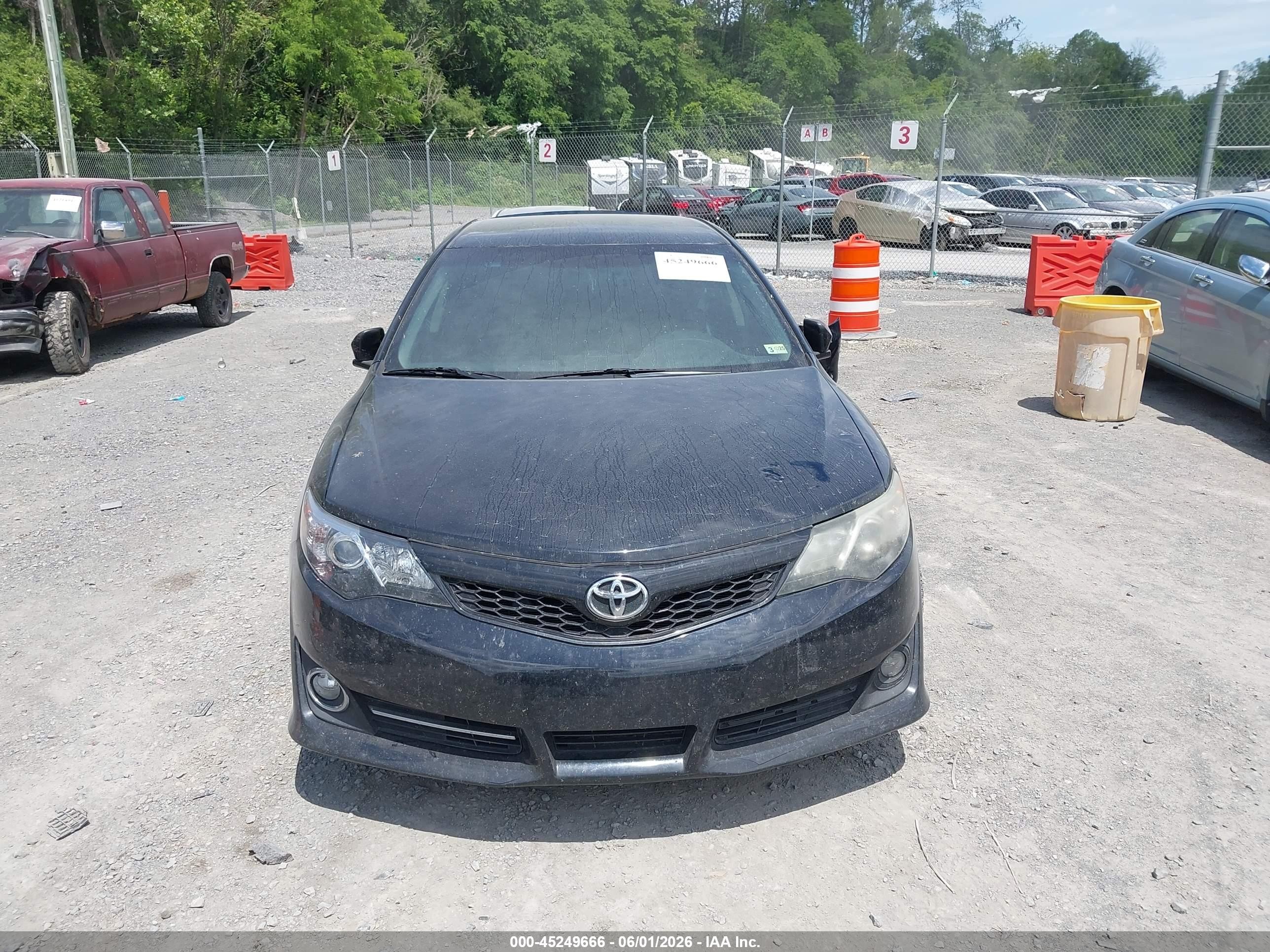 2014 Toyota Camry Se Black vin: 4T1BF1FK4EU430549