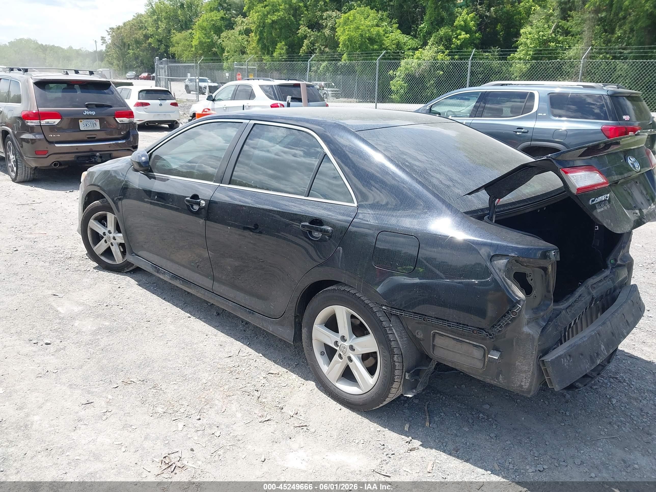 2014 Toyota Camry Se Black vin: 4T1BF1FK4EU430549