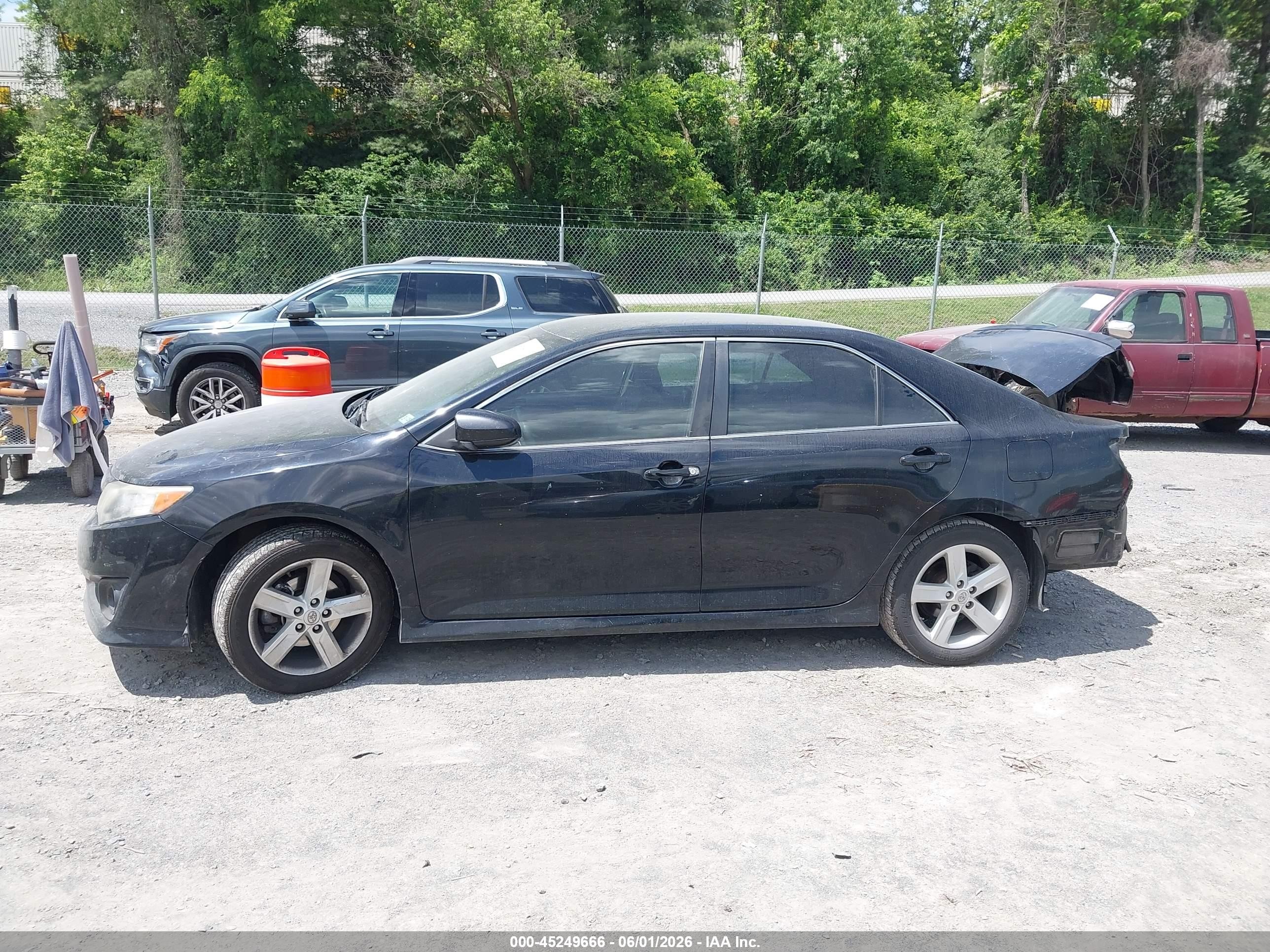 2014 Toyota Camry Se Black vin: 4T1BF1FK4EU430549