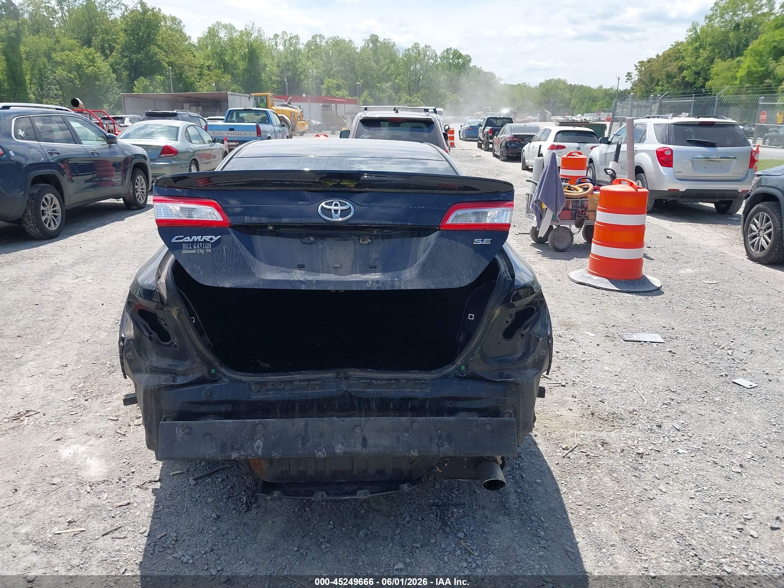 2014 Toyota Camry Se Black vin: 4T1BF1FK4EU430549