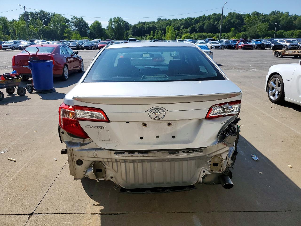 2014 Toyota Camry Se Gray vin: 4T1BF1FK4EU434553