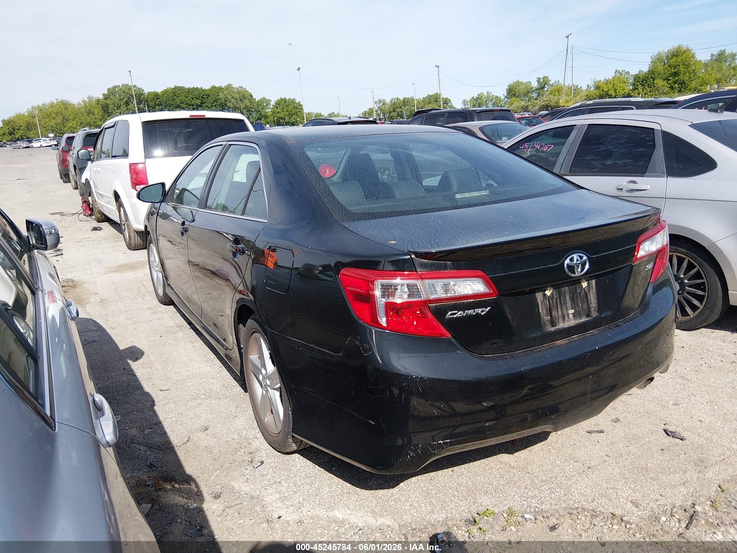 2014 Toyota Camry Se Black vin: 4T1BF1FK4EU436139