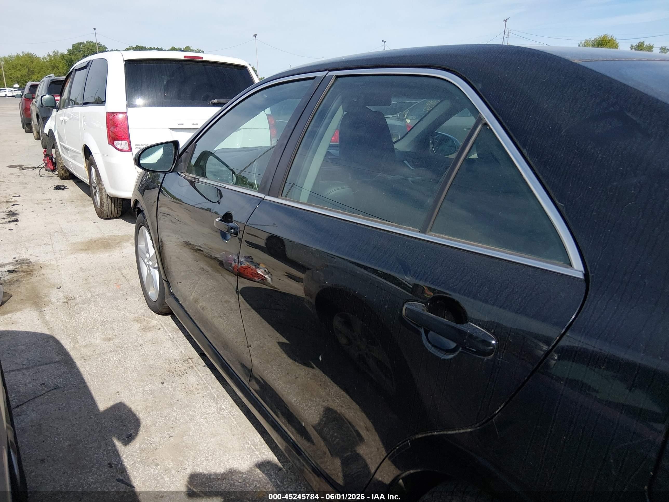 2014 Toyota Camry Se Black vin: 4T1BF1FK4EU436139