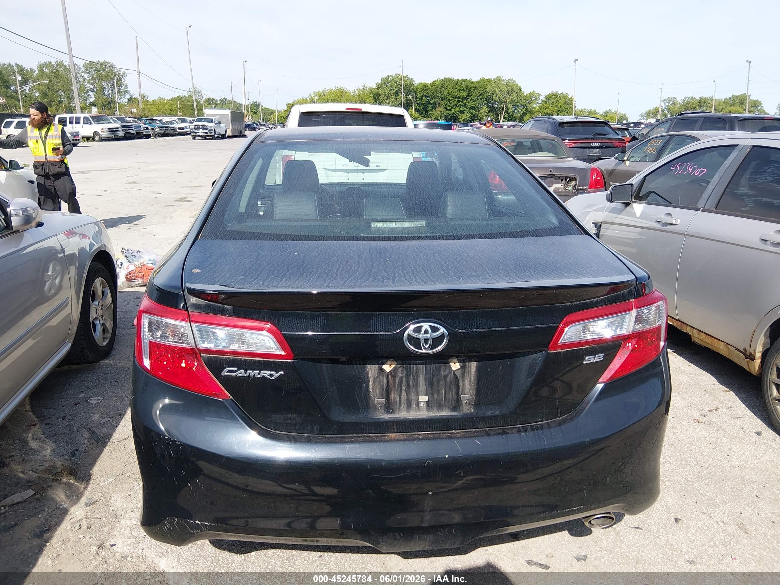 2014 Toyota Camry Se Black vin: 4T1BF1FK4EU436139