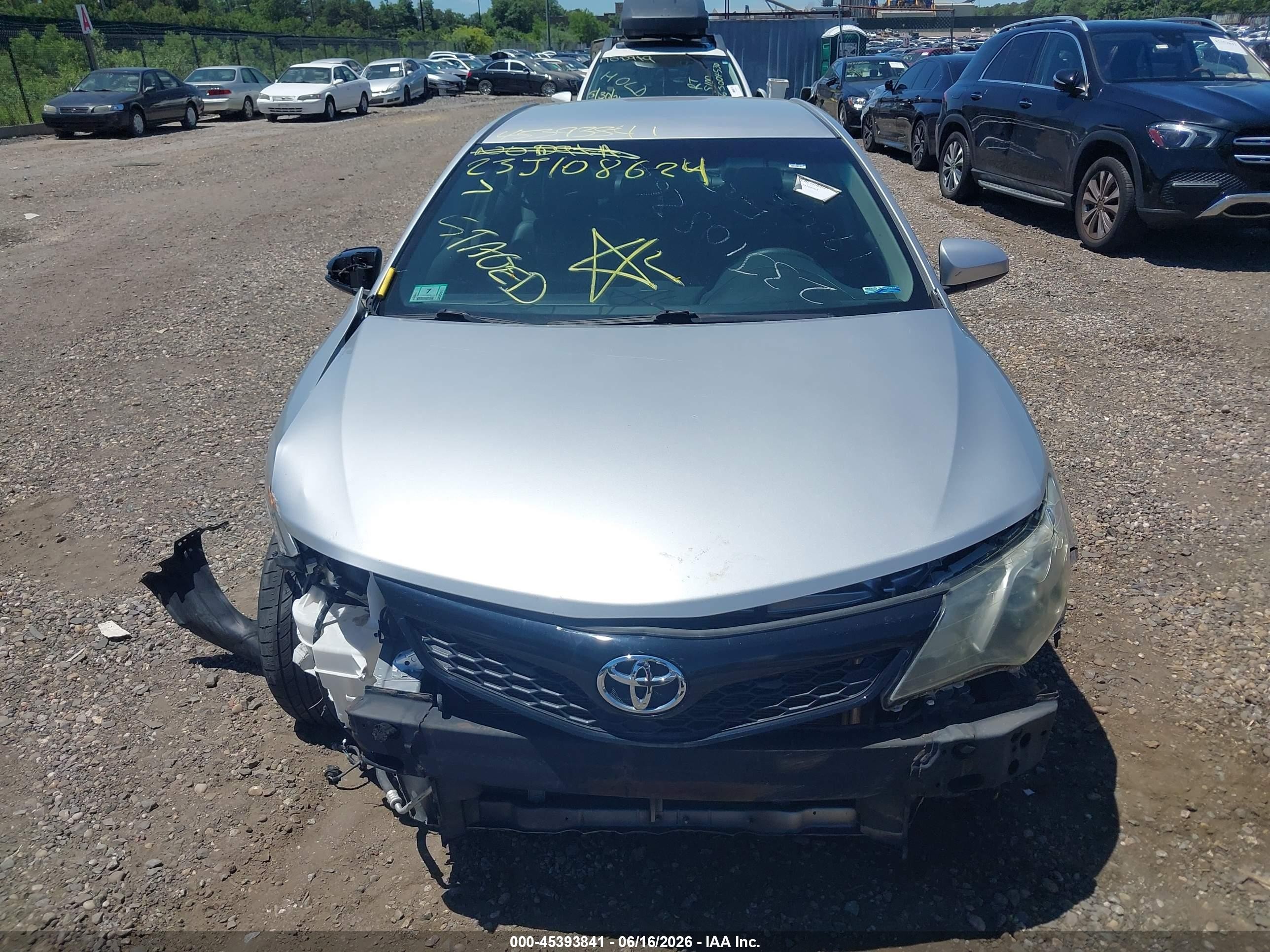 2014 Toyota Camry Se Gray vin: 4T1BF1FK4EU452356