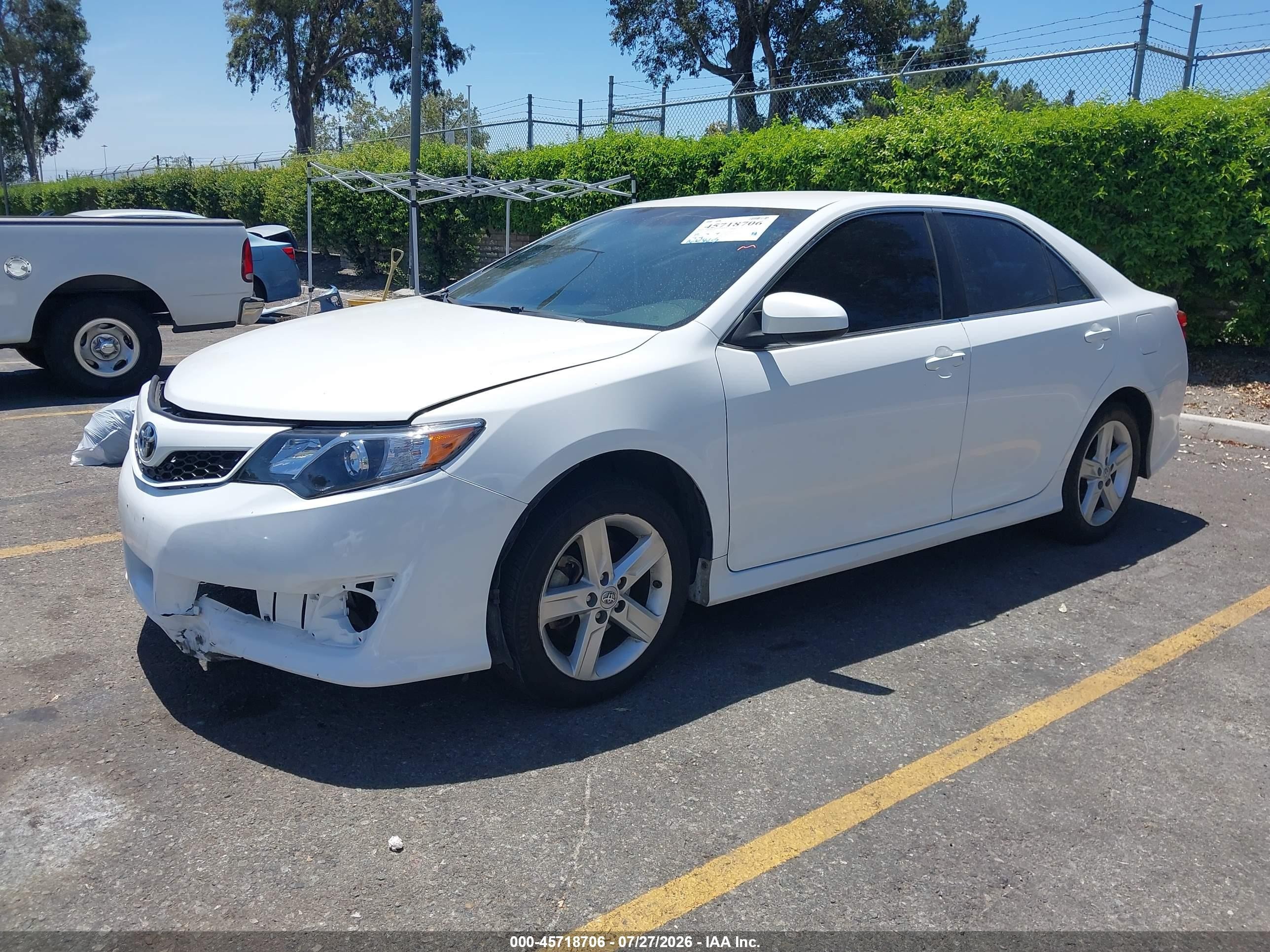 2014 Toyota Camry Se Белый vin: 4T1BF1FK4EU458335