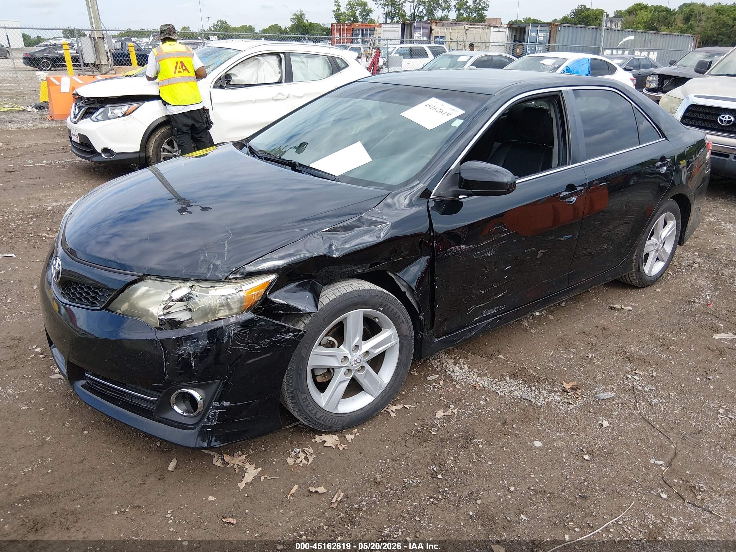 2014 Toyota Camry Se Black vin: 4T1BF1FK4EU466600